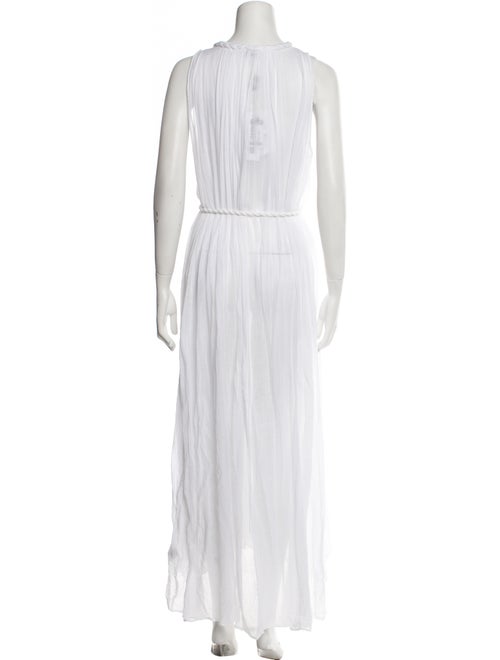 Miguelina Tie Neck Long Dress