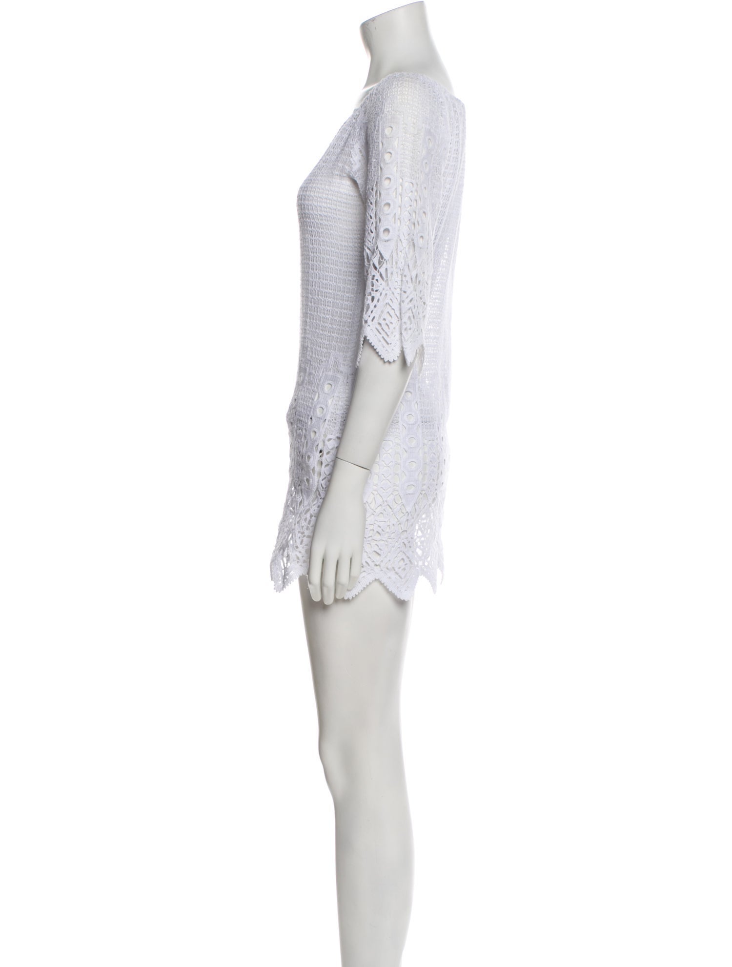 Miguelina Scoop Neck Mini Dress