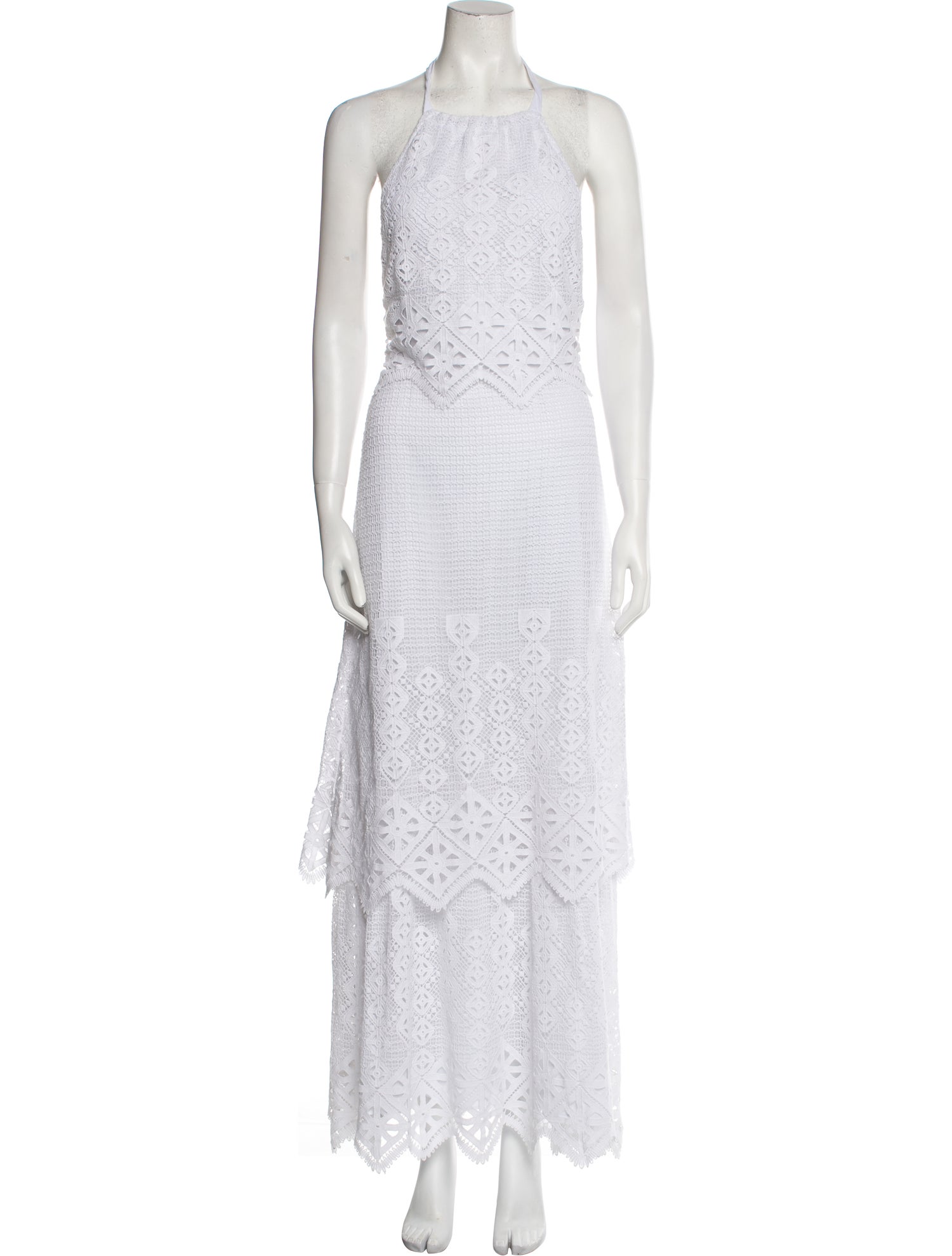 Miguelina Square Neckline Long Dress