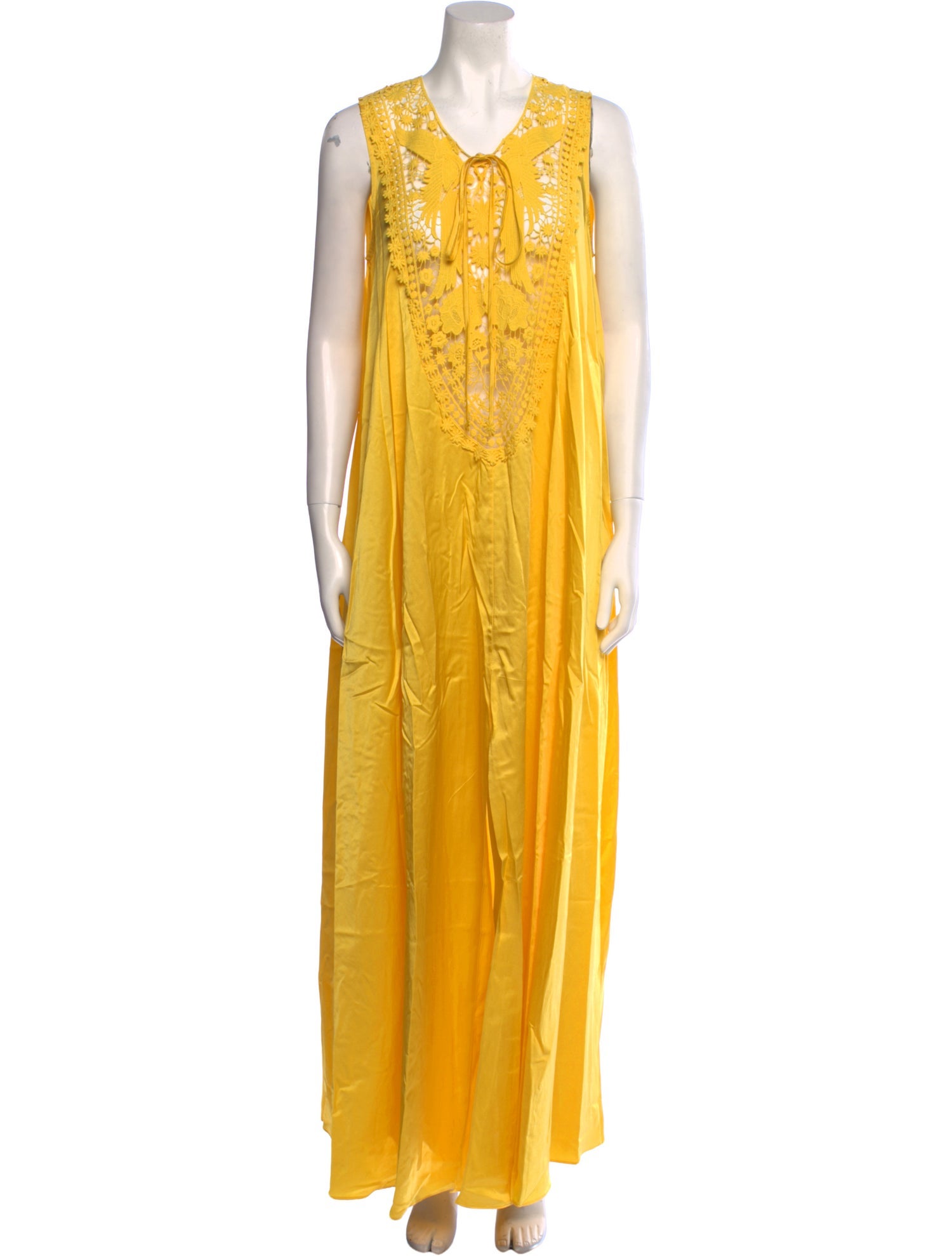 Miguelina V-Neck Long Dress