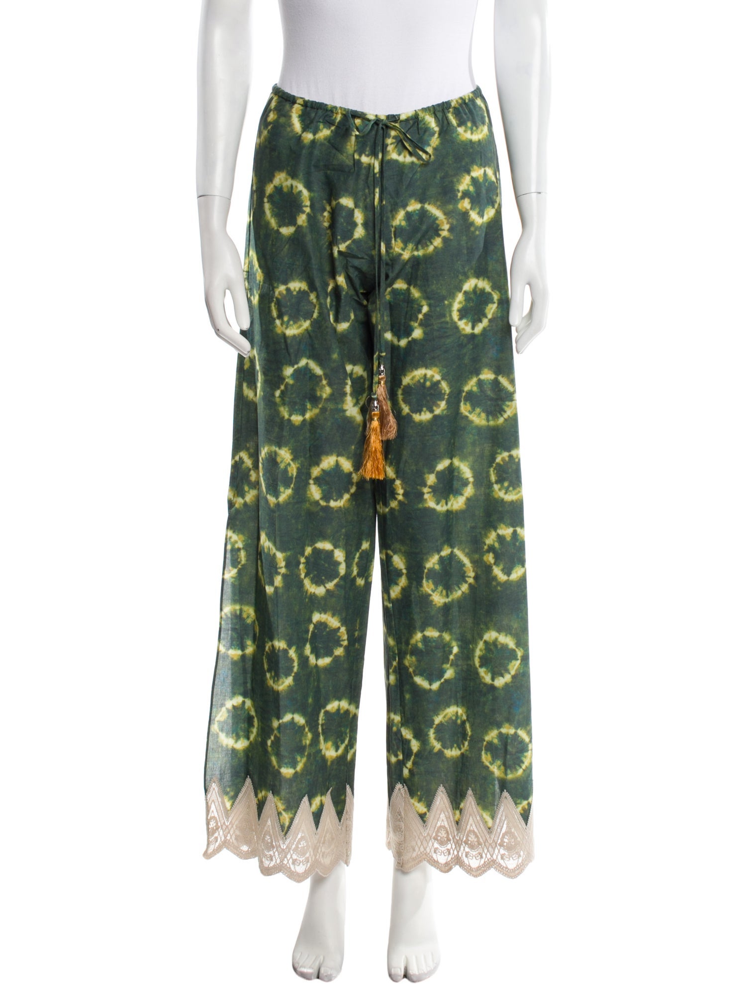 Miguelina Tie-Dye Print Wide Leg Pants