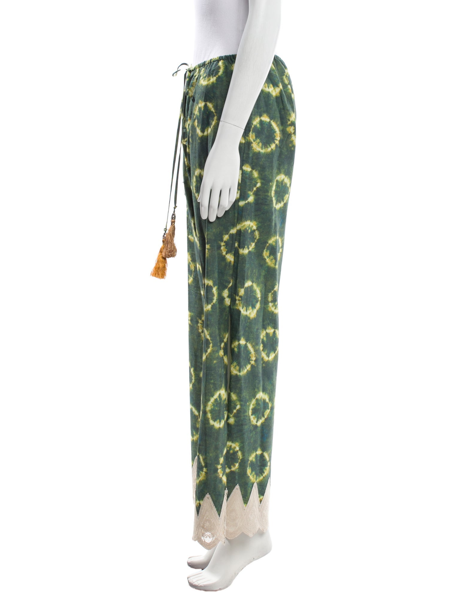 Miguelina Tie-Dye Print Wide Leg Pants