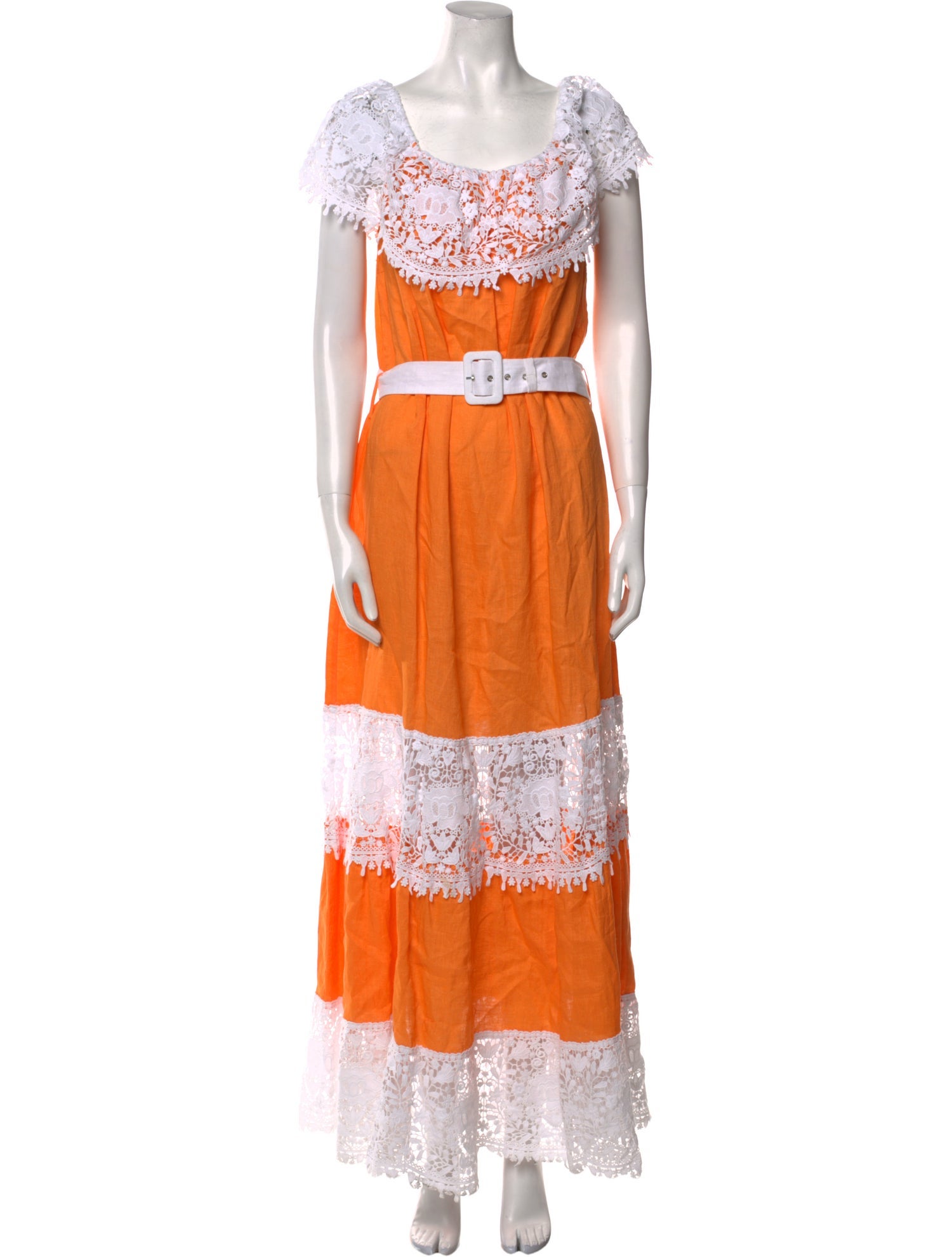 Miguelina Linen Long Dress