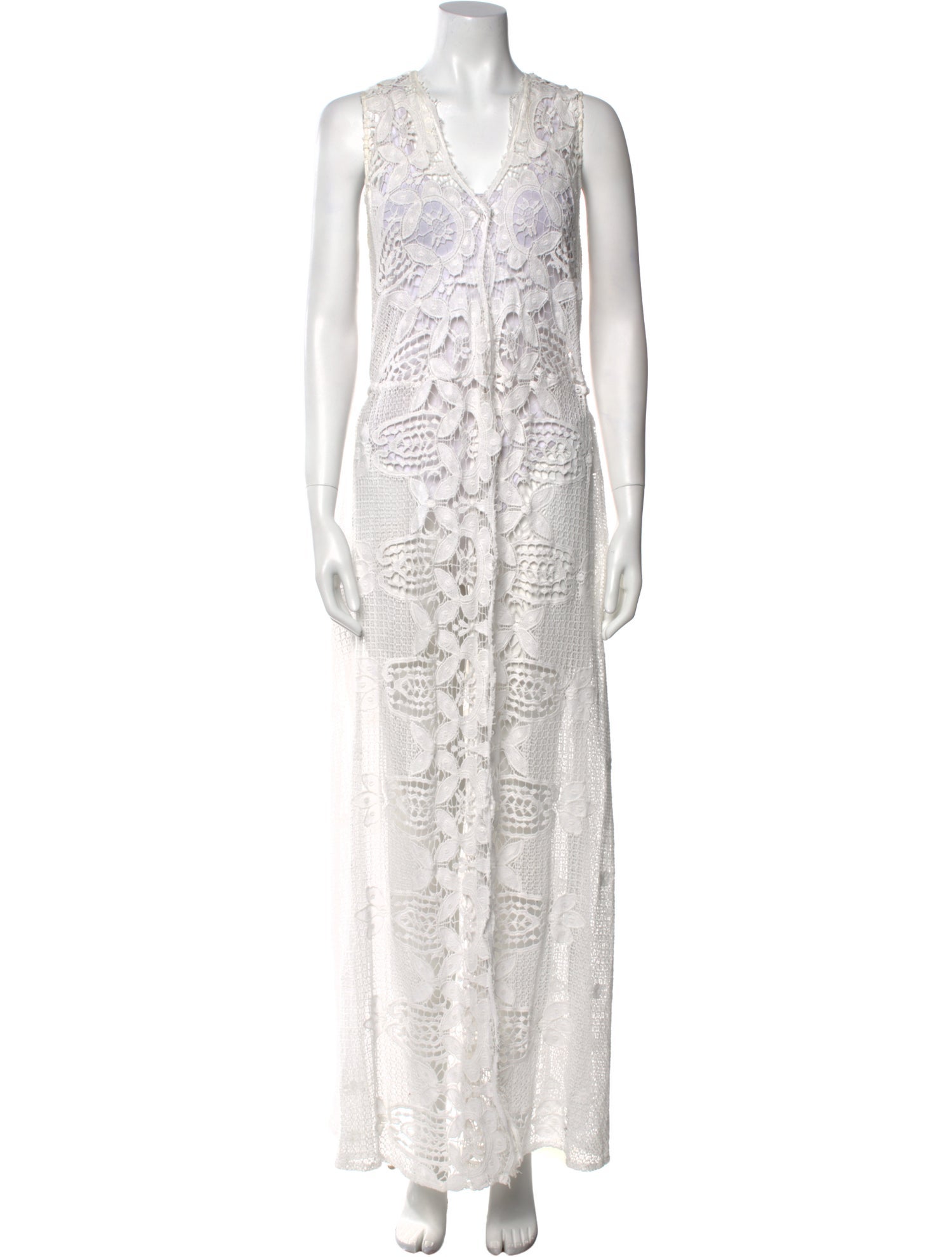 Miguelina V-Neck Long Dress