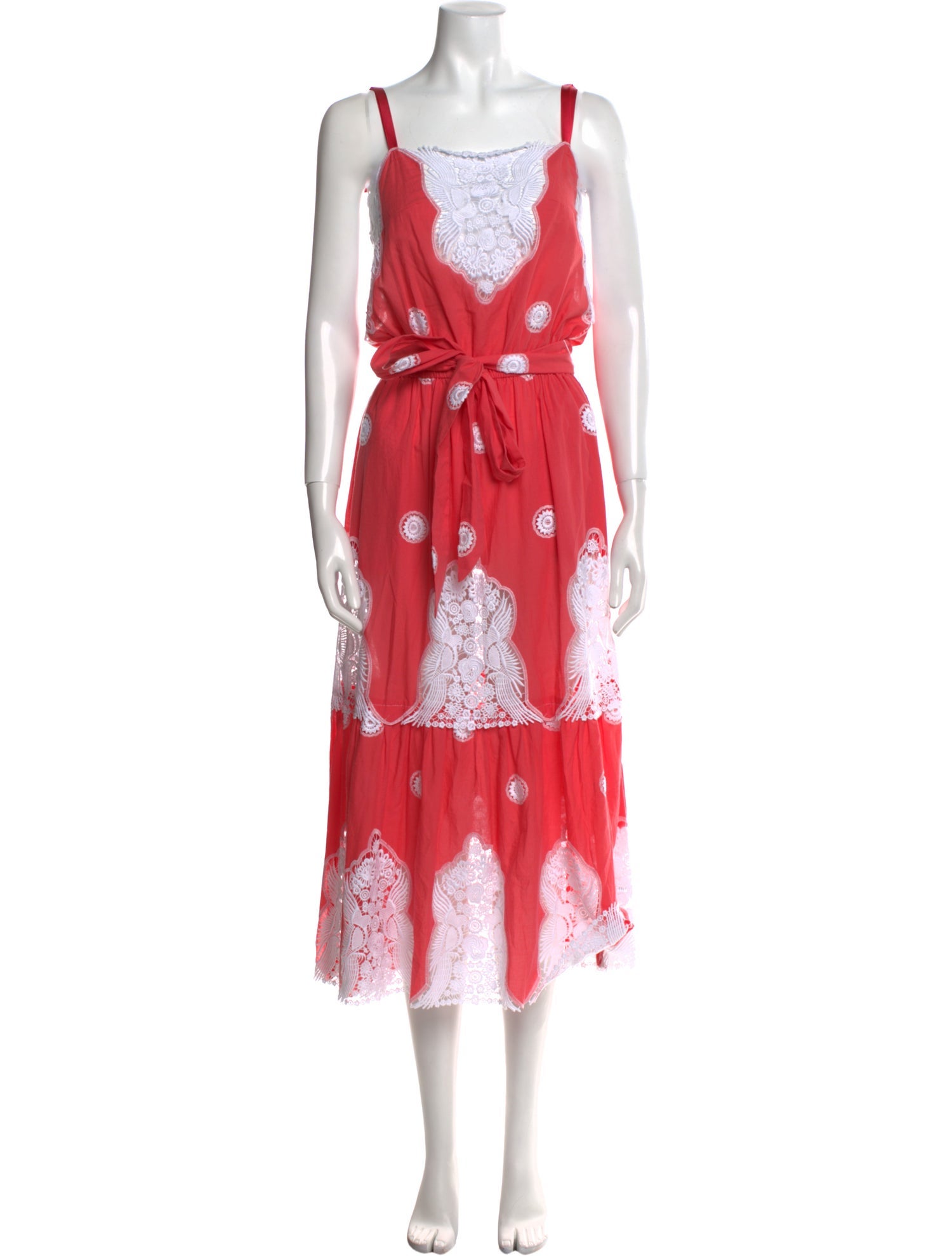 Miguelina Floral Print Long Dress