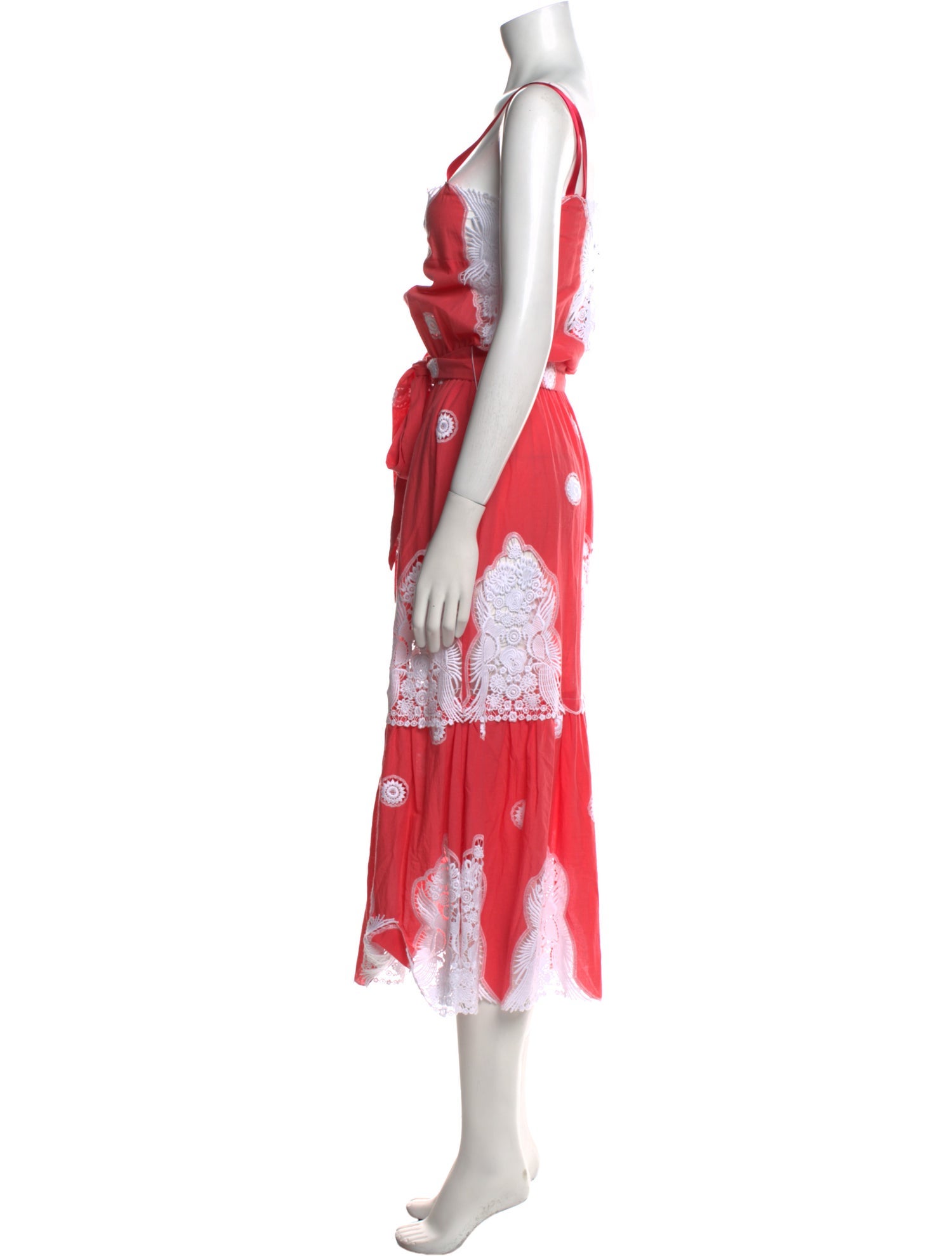 Miguelina Floral Print Long Dress