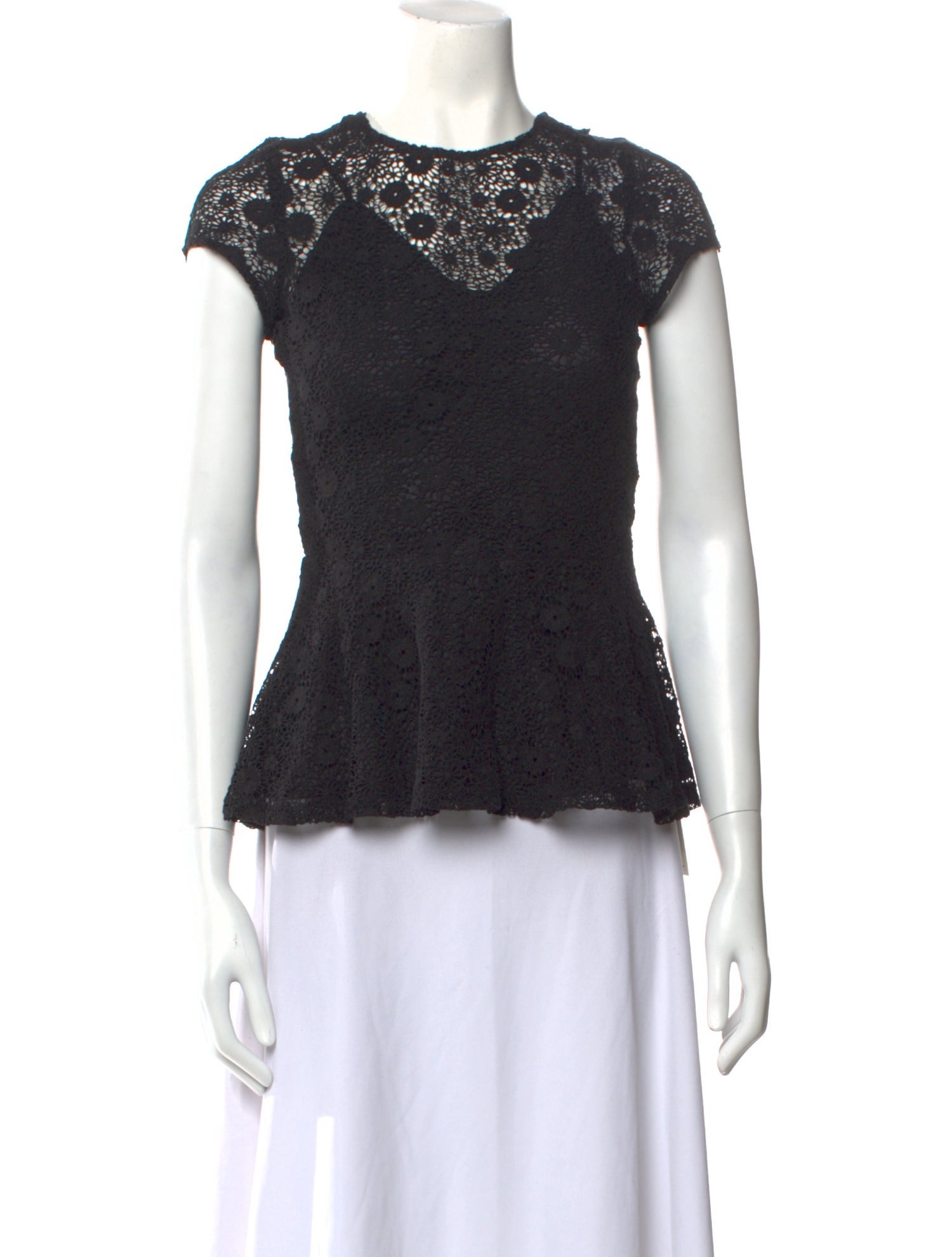 Miguelina Crew Neck Short Sleeve Top