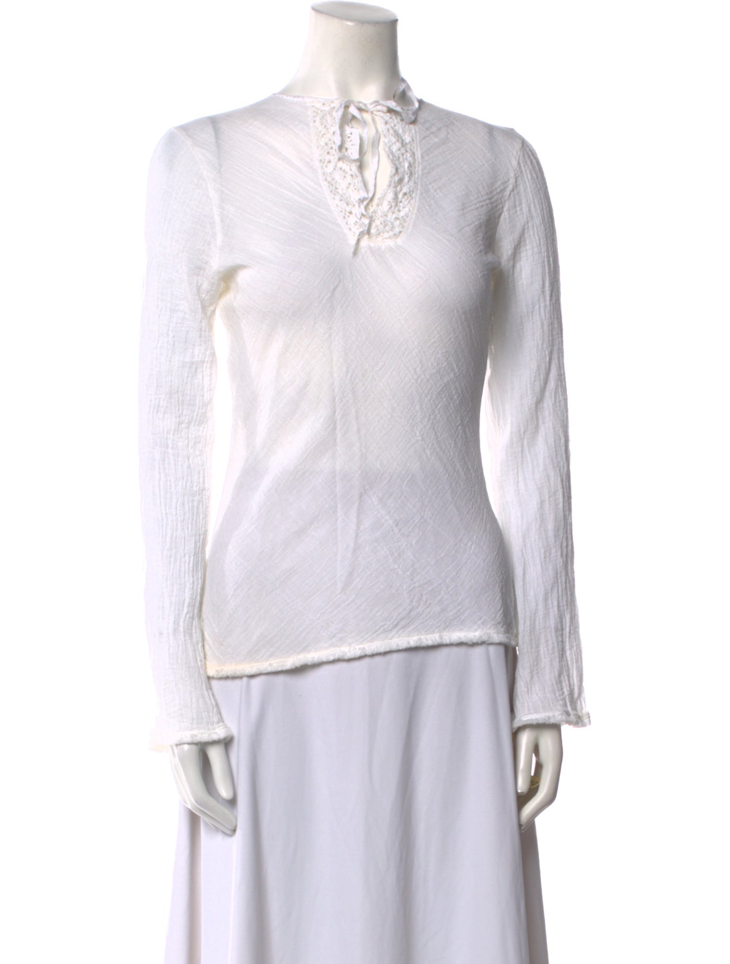 Miguelina V-Neck Long Sleeve Tunic w/ Tags