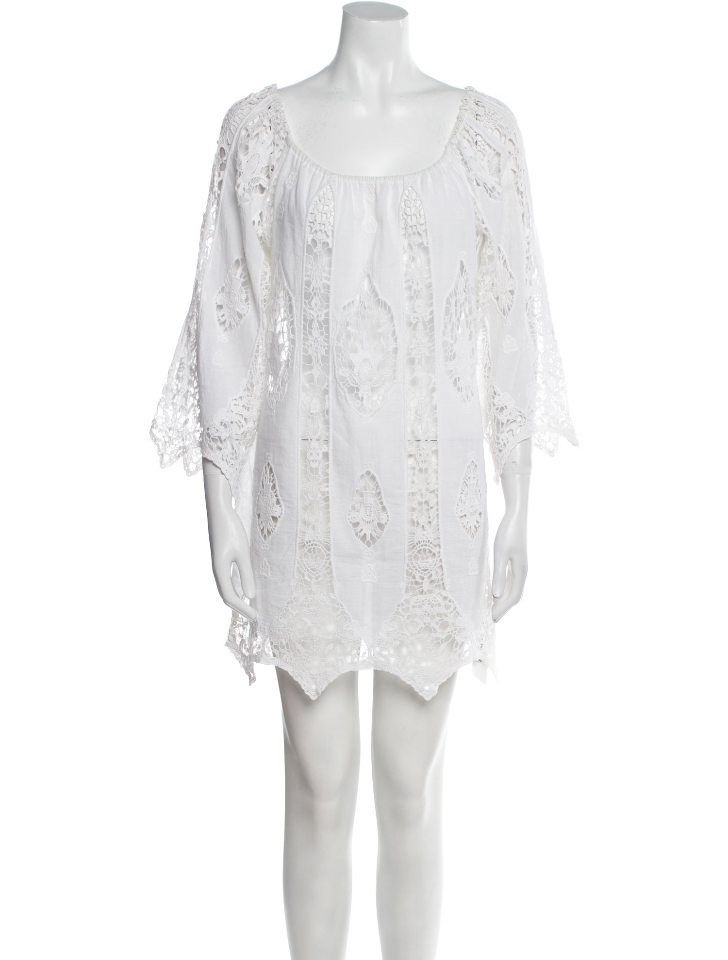 Miguelina Scoop Neck Mini Dress