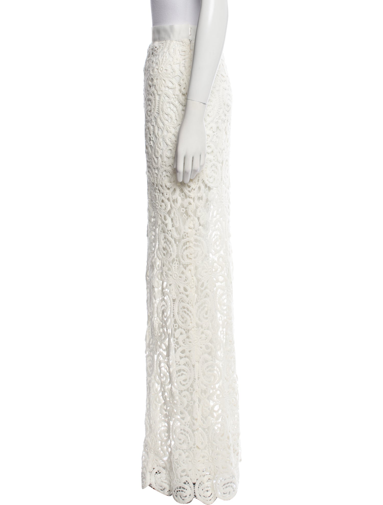 Miguelina Lace Pattern Long Skirt