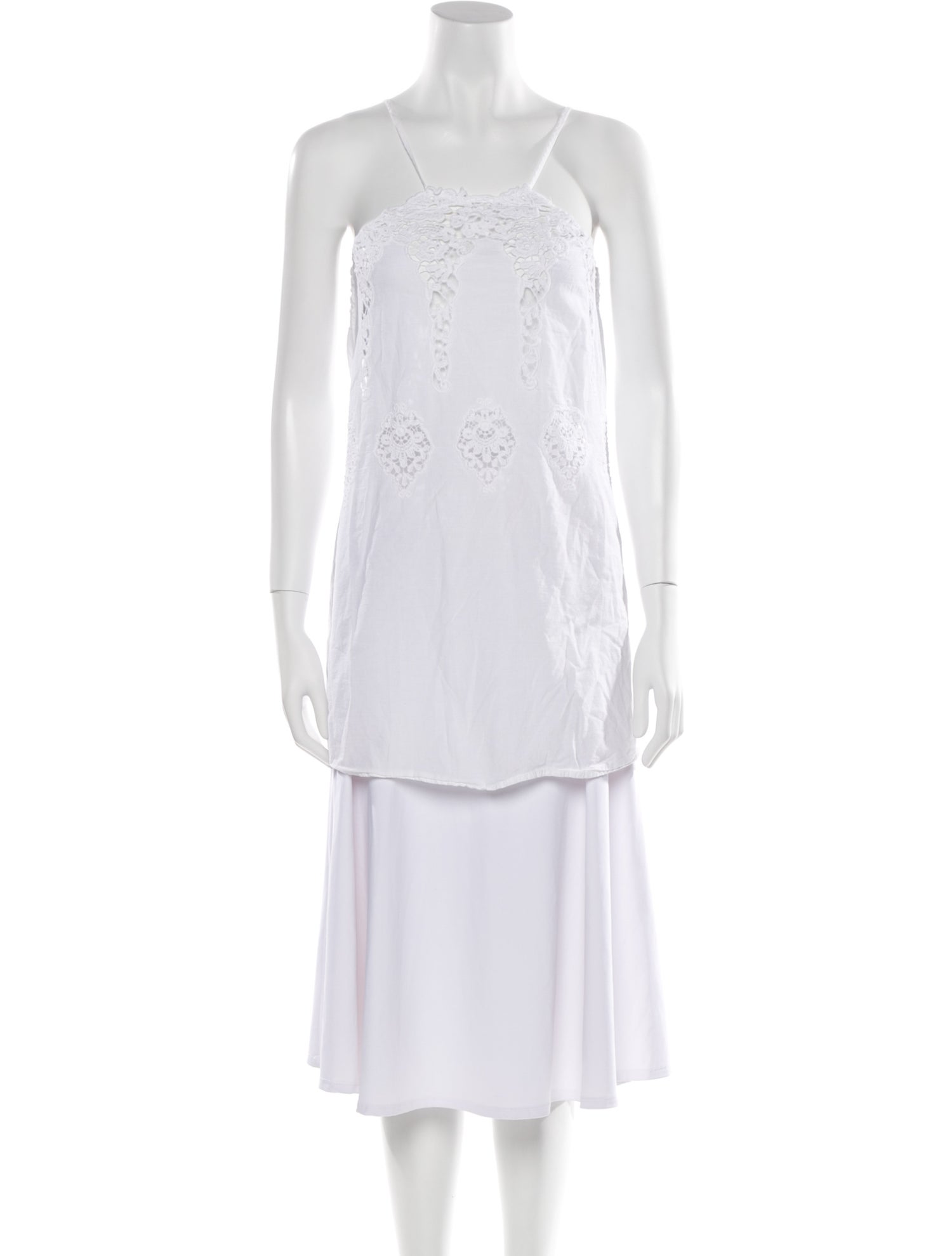 Miguelina Square Neckline Sleeveless Tunic