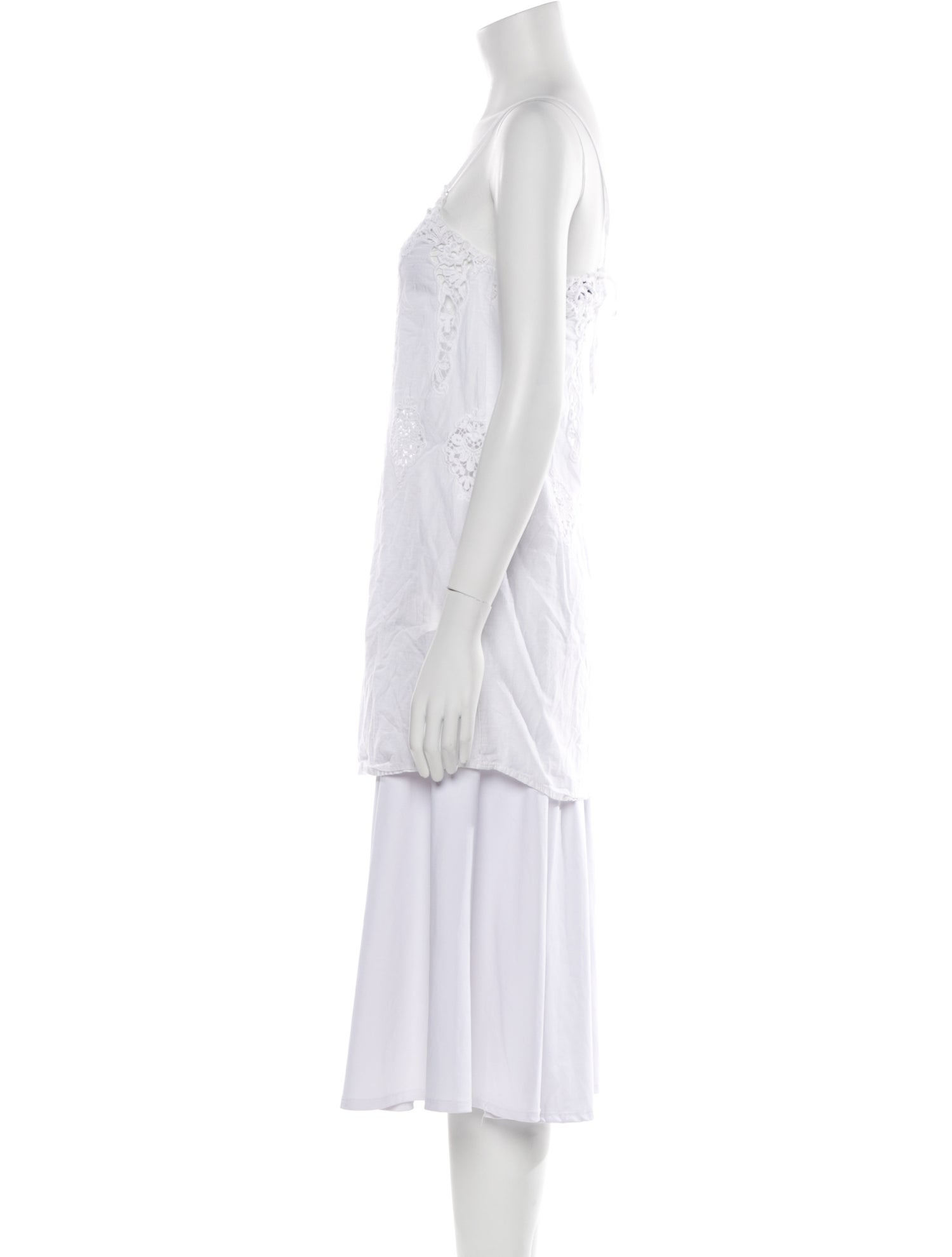 Miguelina Square Neckline Sleeveless Tunic