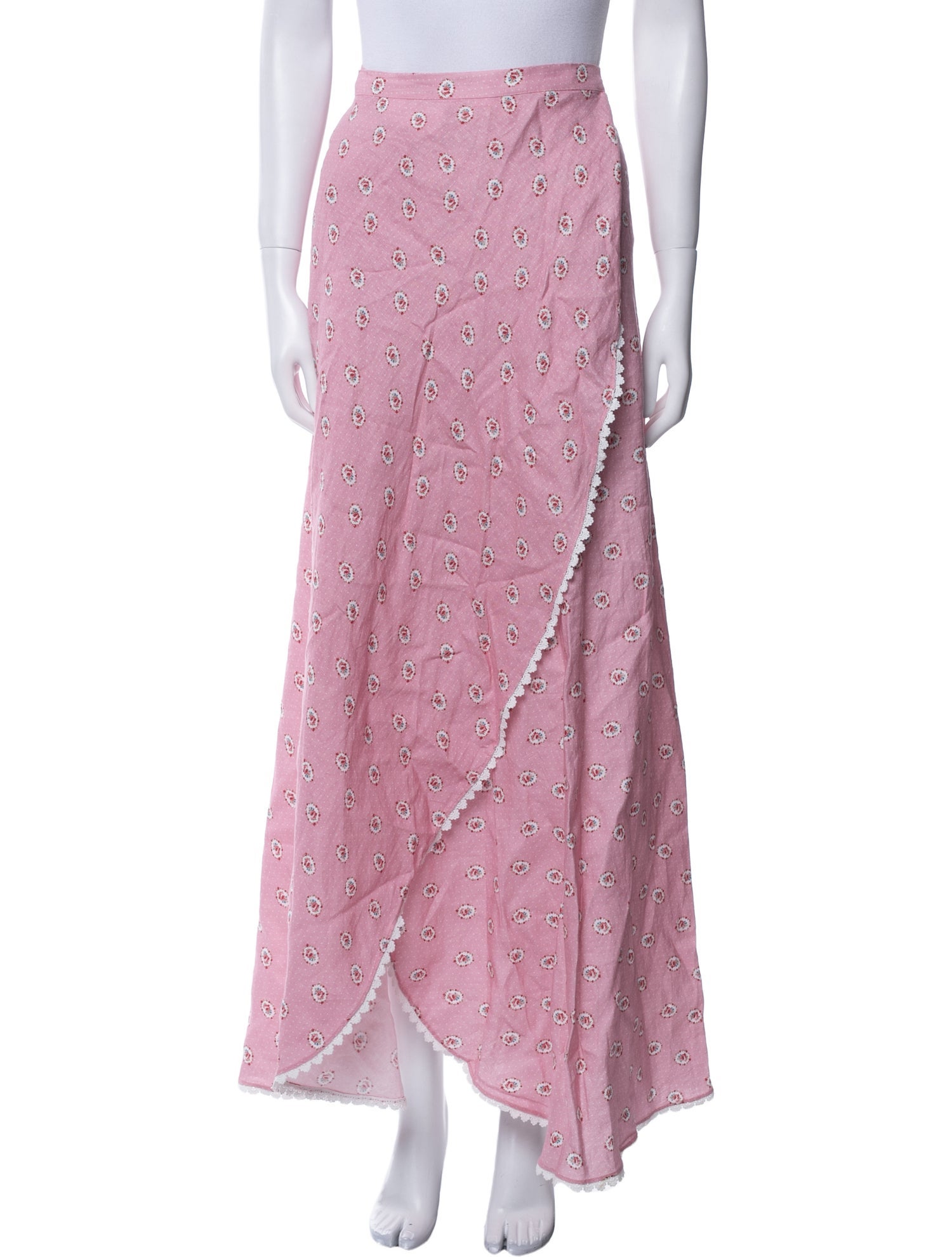 Miguelina Linen Long Skirt