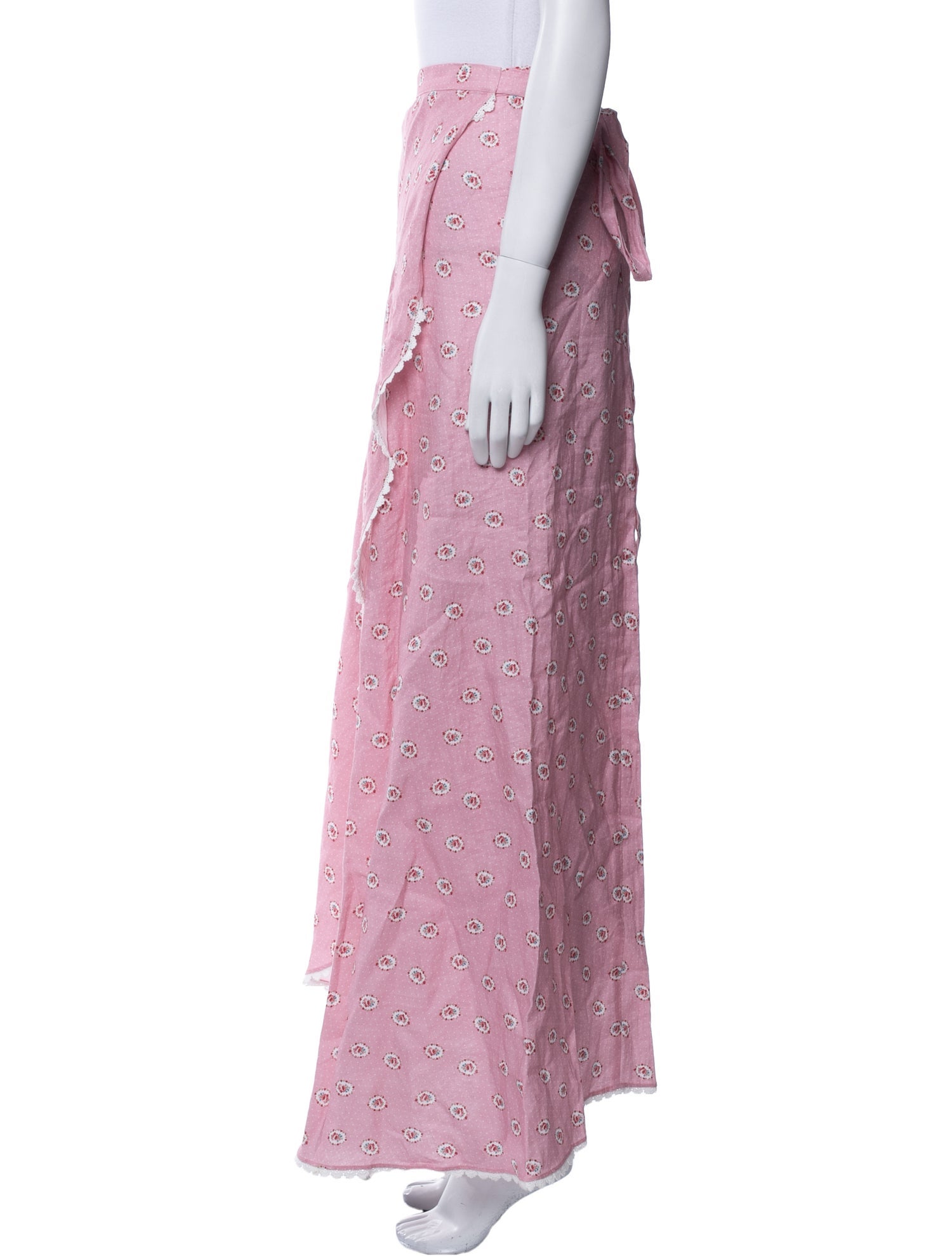 Miguelina Linen Long Skirt