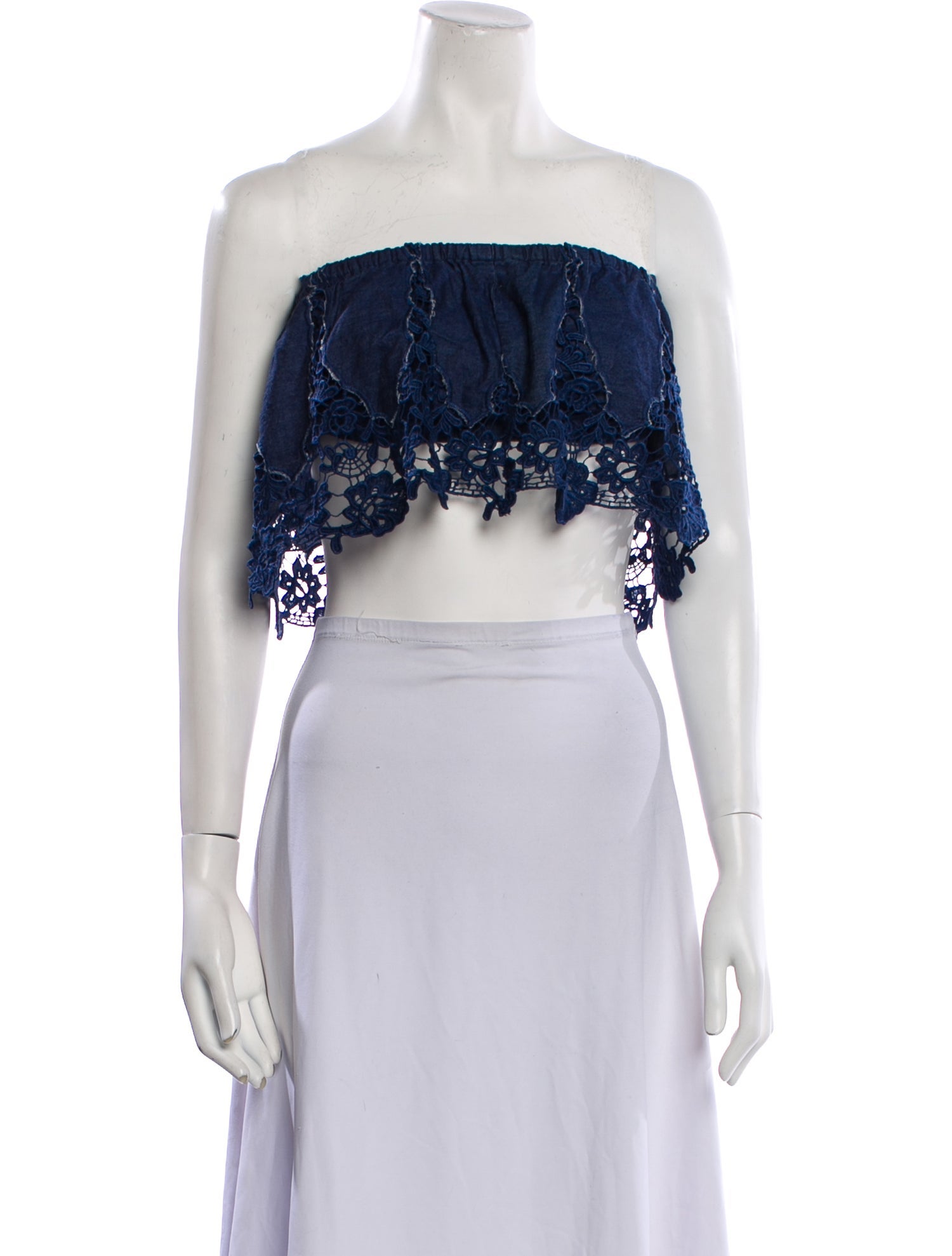Miguelina Strapless Crop Top