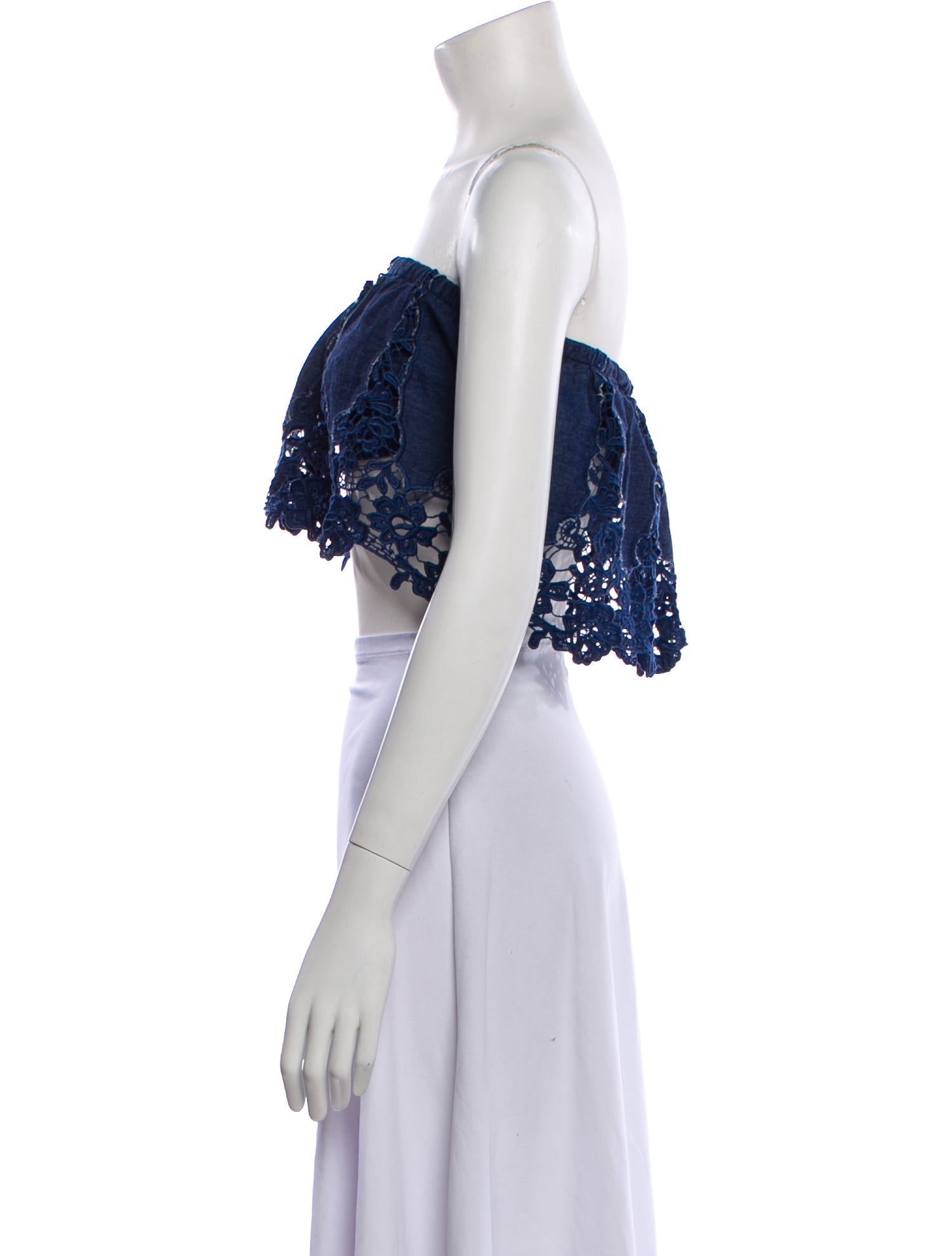 Miguelina Strapless Crop Top