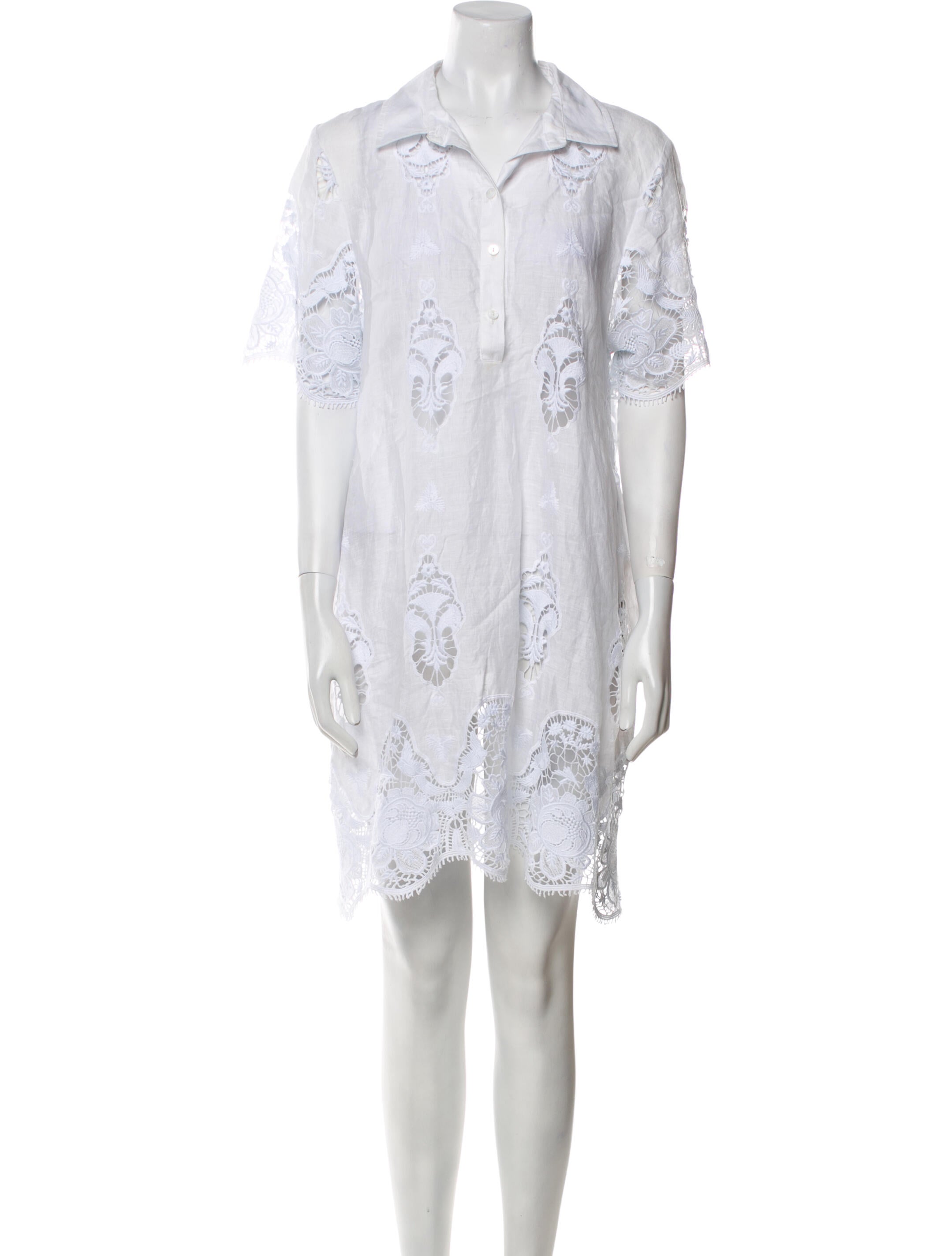 Miguelina Linen Mini Dress