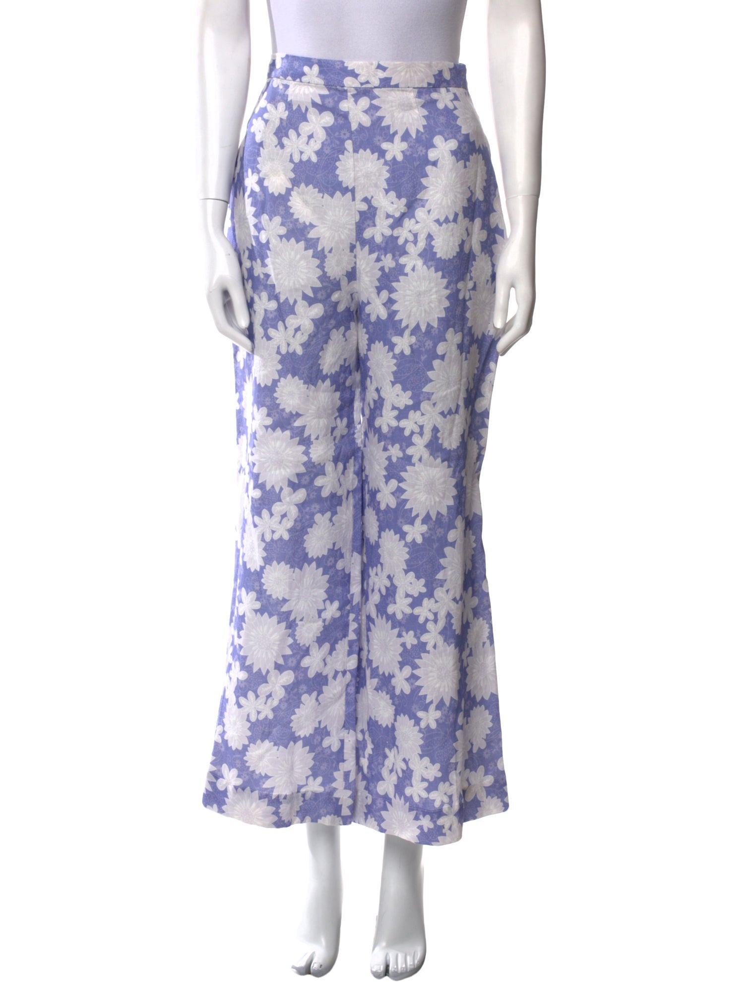 Miguelina Floral Print Wide Leg Pants