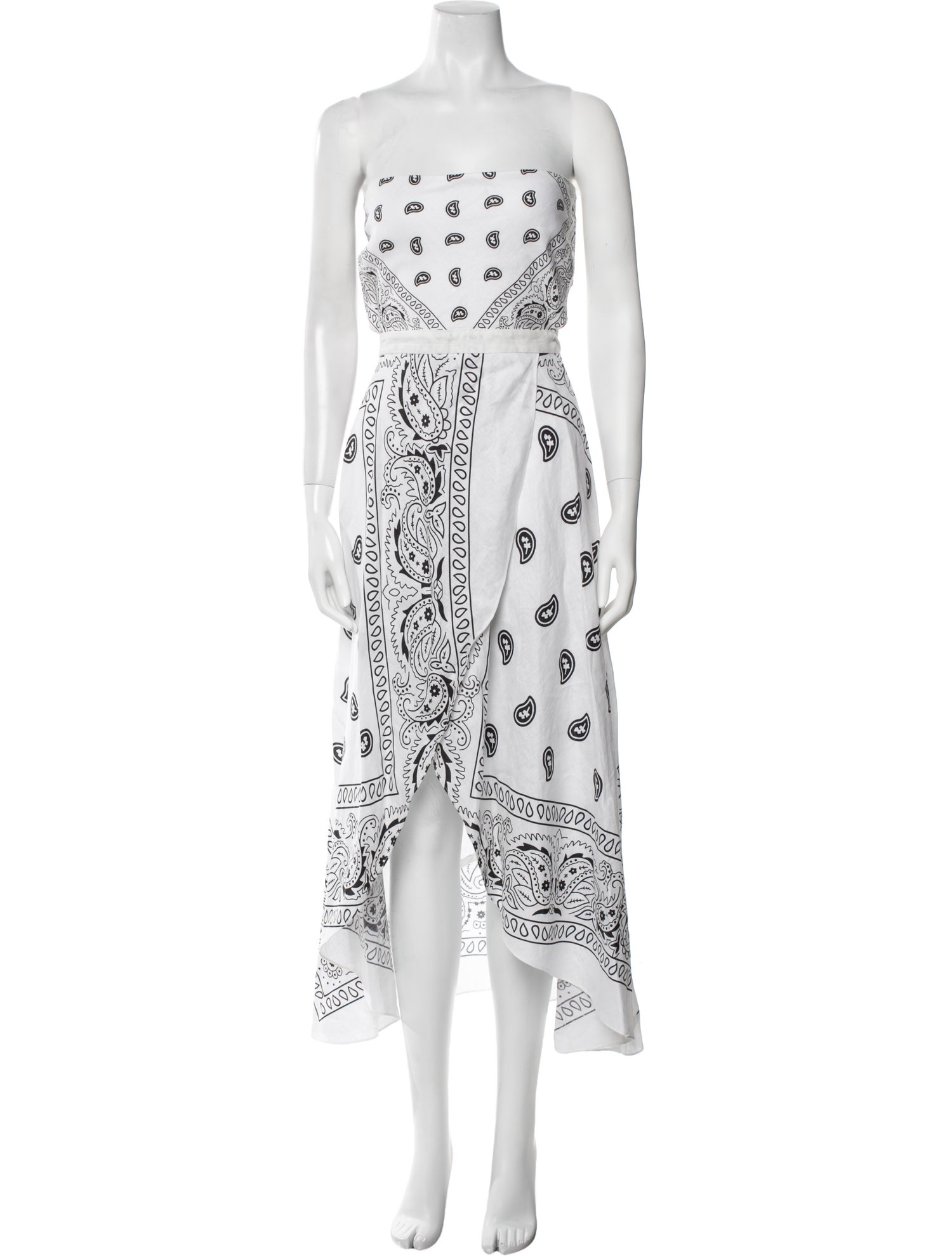 Miguelina Linen Midi Length Dress