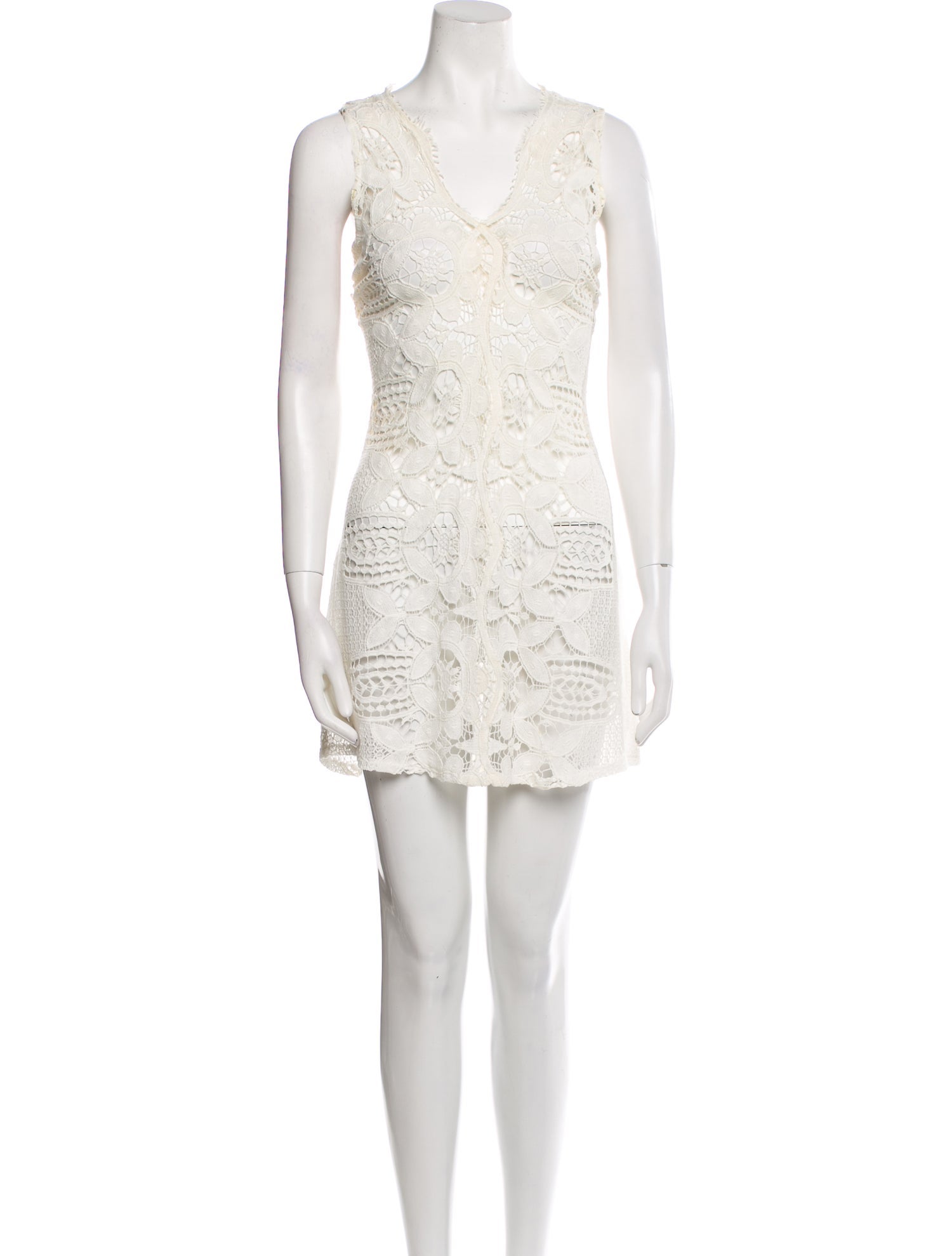 Miguelina V-Neck Mini Dress