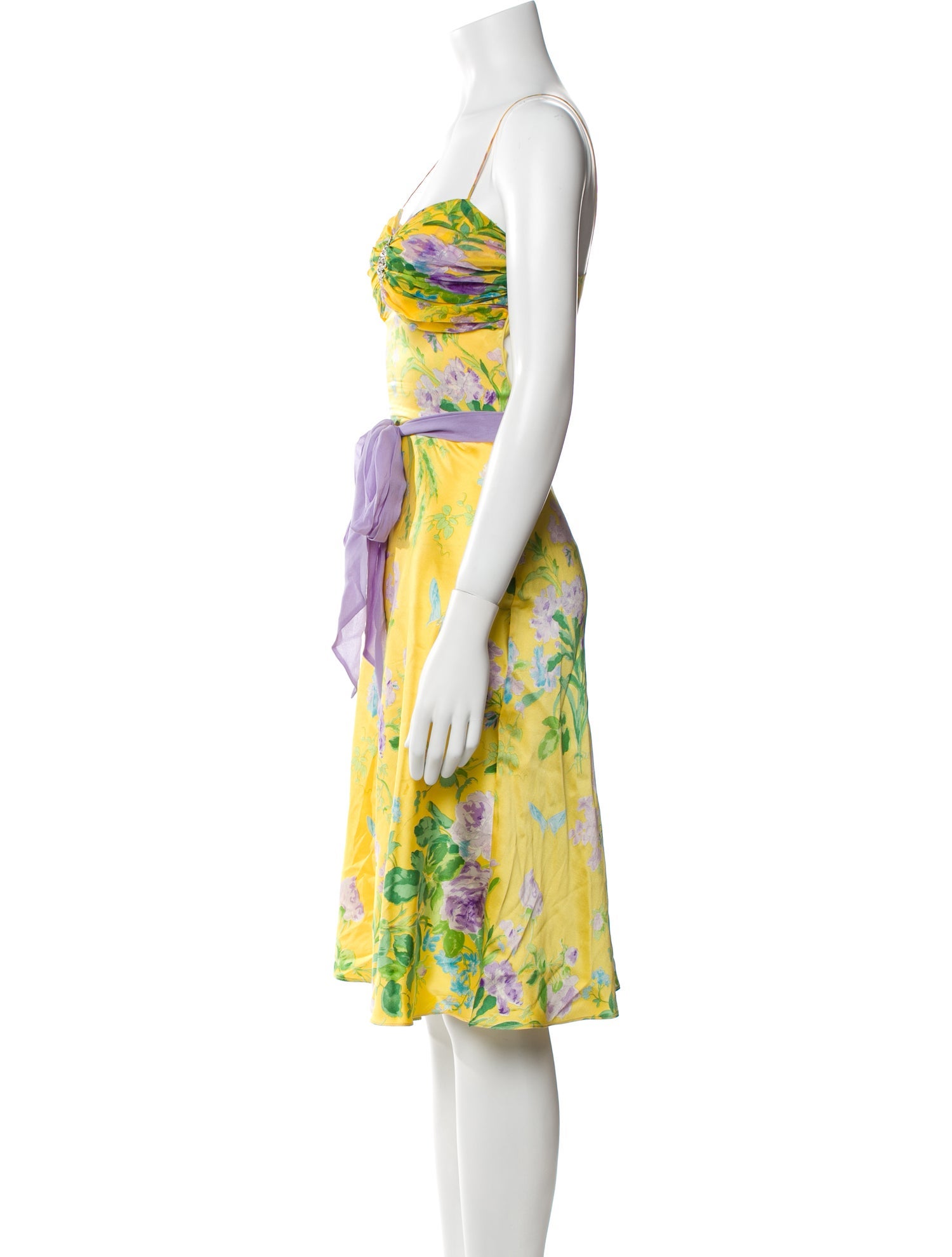 Miguelina Silk Midi Length Dress