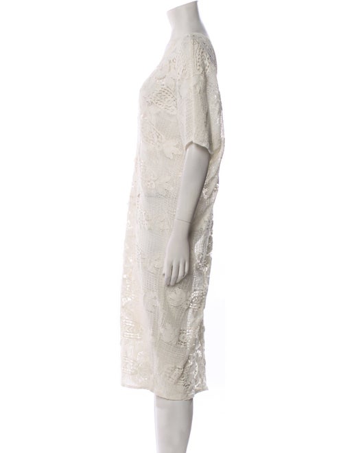 Miguelina V-Neck Midi Length Dress