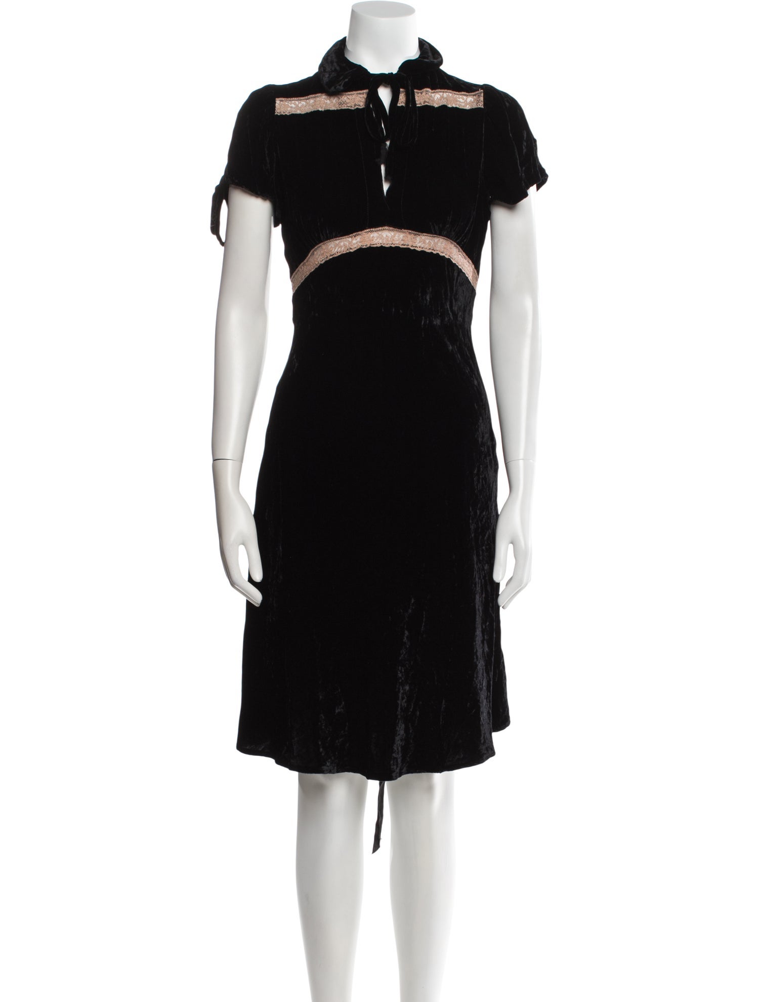 Miguelina Silk Knee-Length Dress