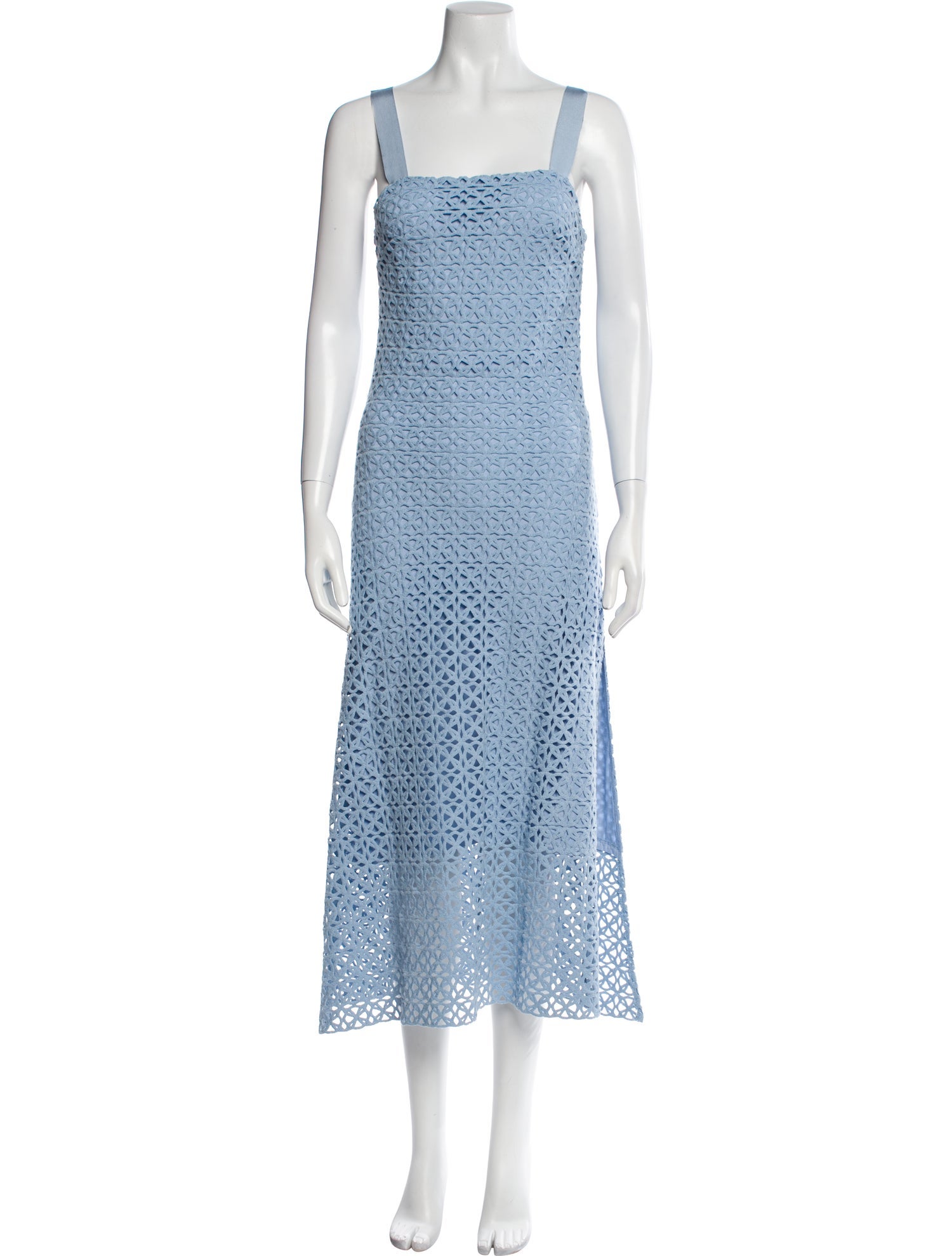 Miguelina Square Neckline Long Dress