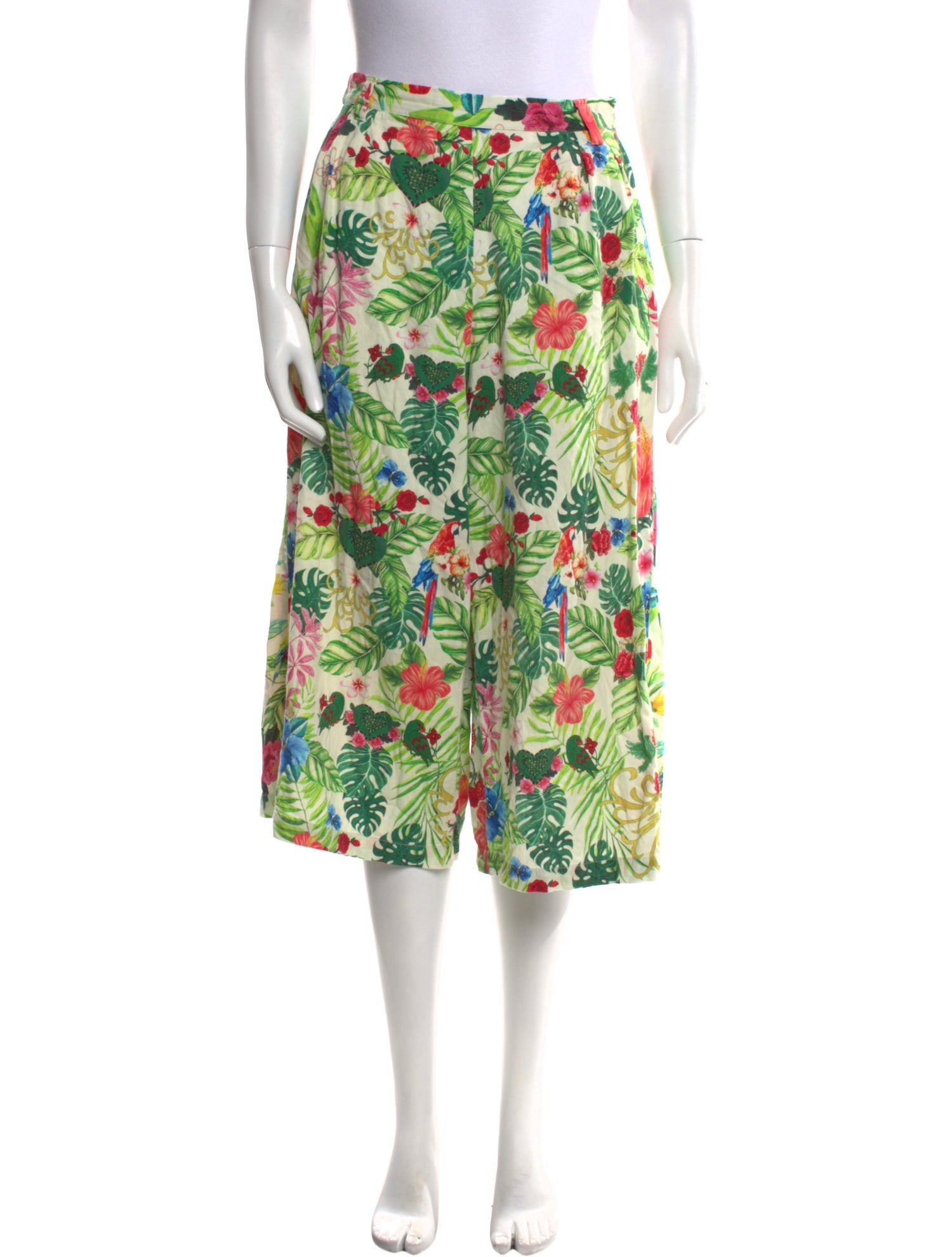 Miguelina Floral Print Wide Leg Pants