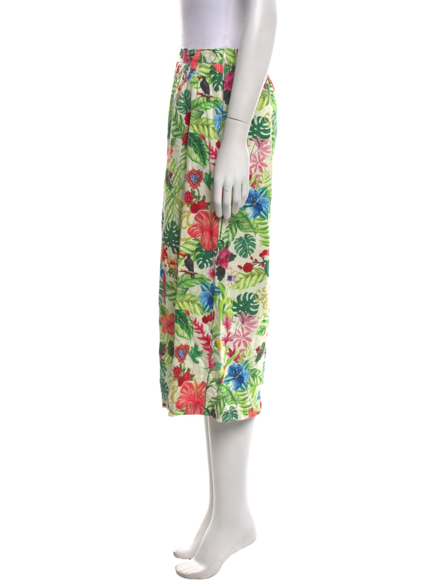 Miguelina Floral Print Wide Leg Pants