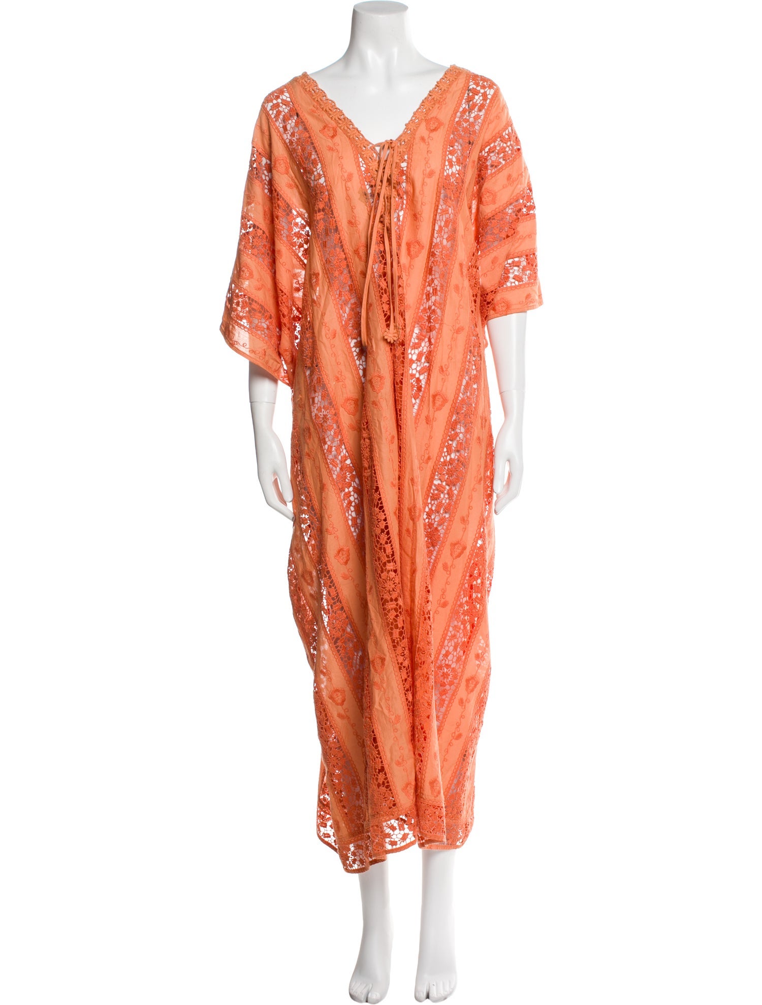 Miguelina V-Neck Long Dress