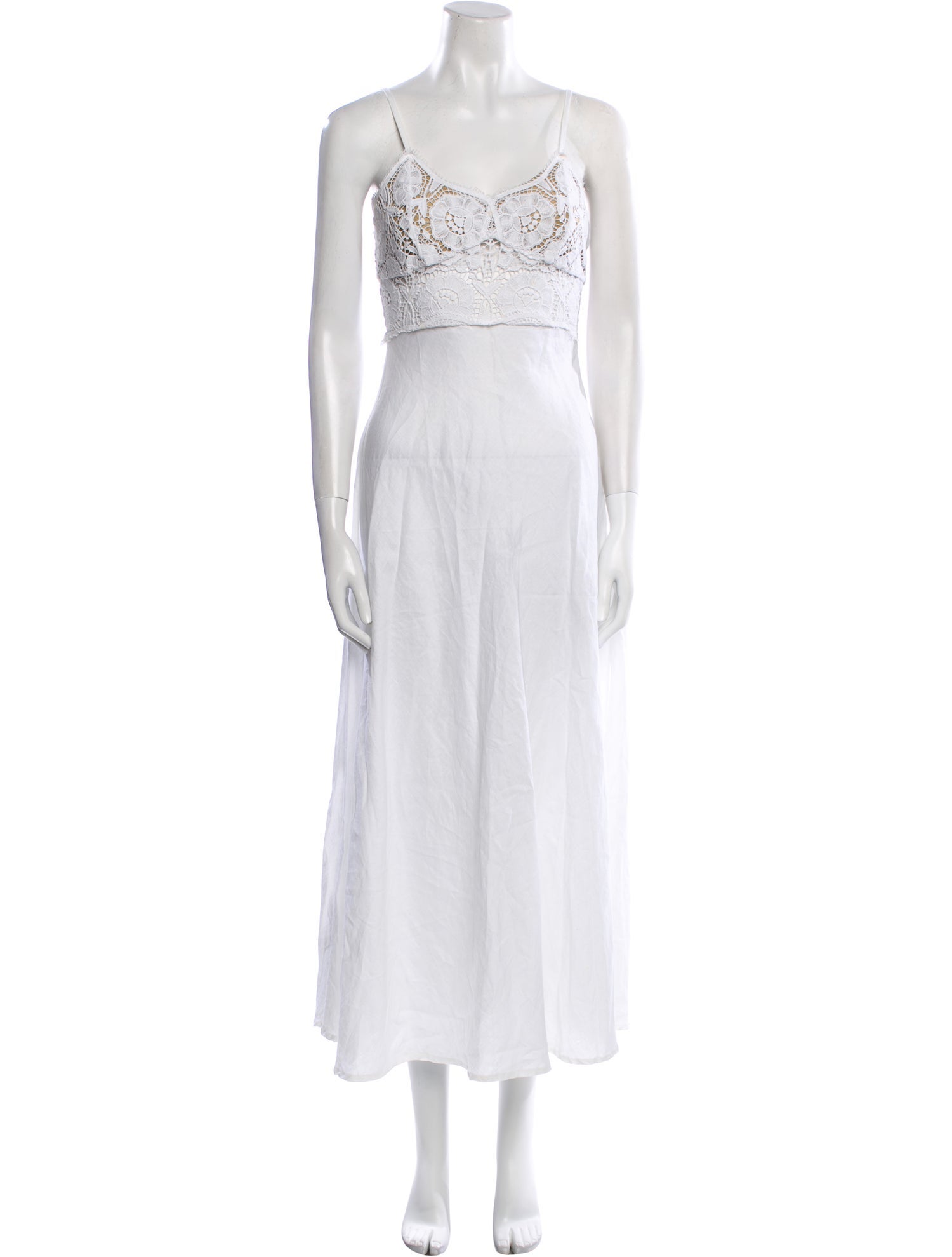 Miguelina Linen Long Dress