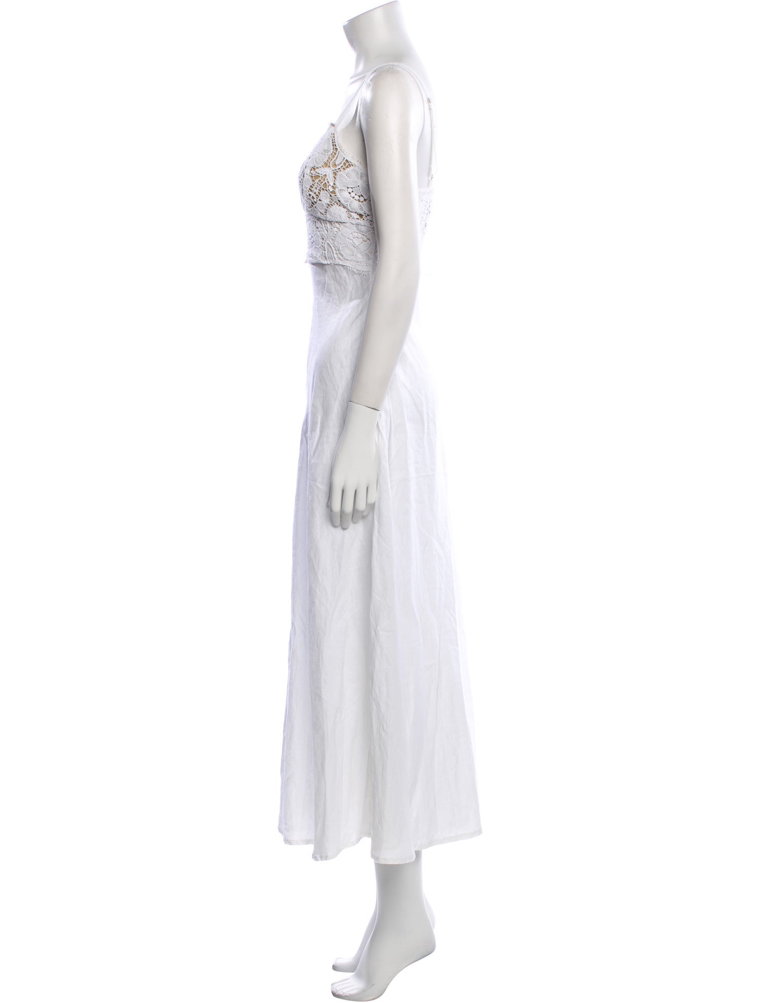 Miguelina Linen Long Dress