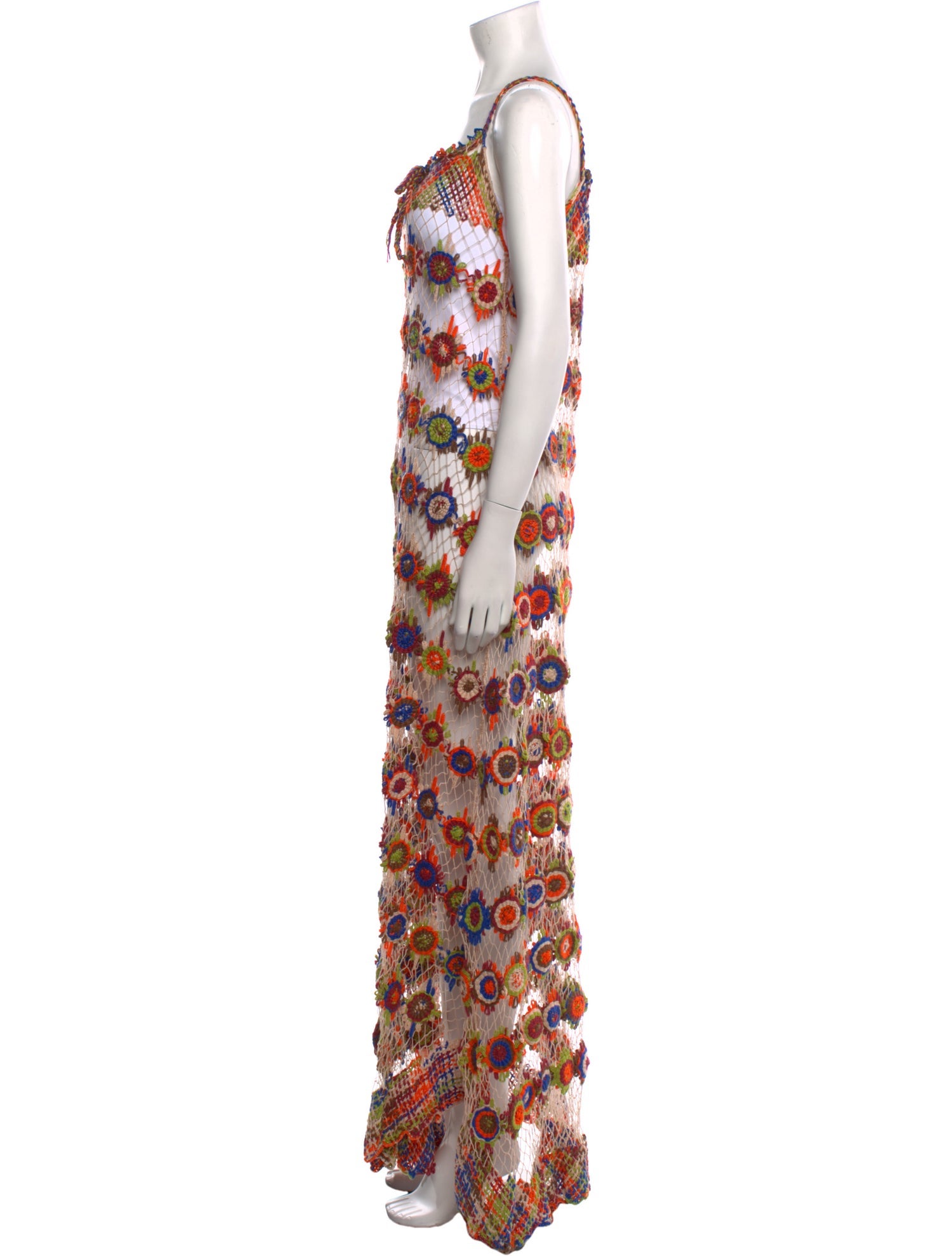 Miguelina Printed Long Dress