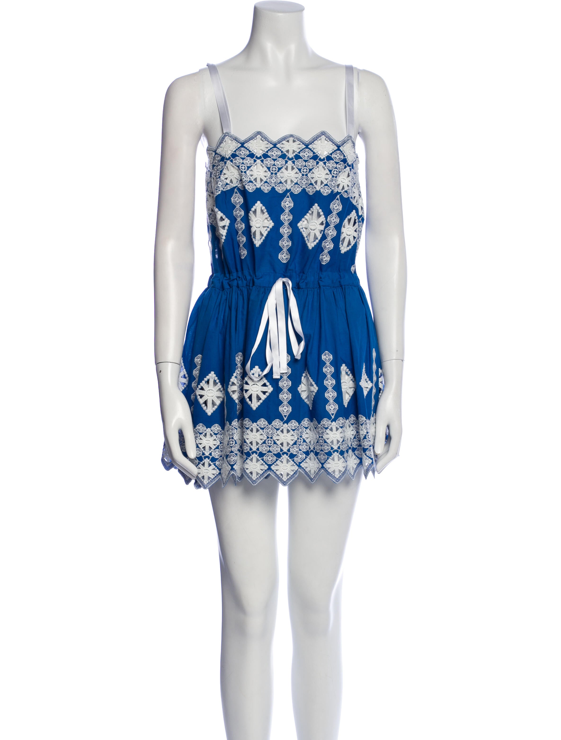 Miguelina Printed Mini Dress w/ Tags