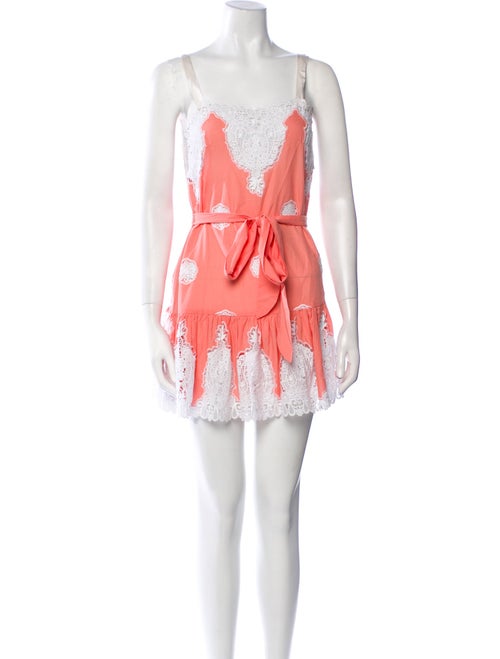 Miguelina Floral Print Mini Dress