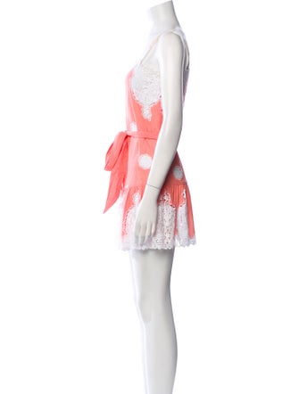 Miguelina Floral Print Mini Dress