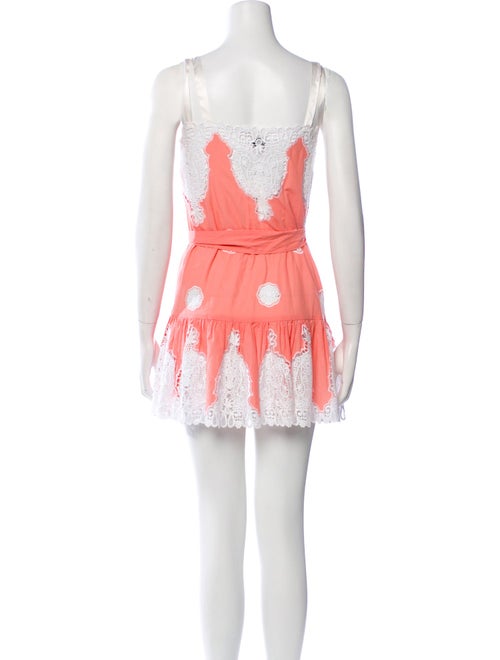 Miguelina Floral Print Mini Dress