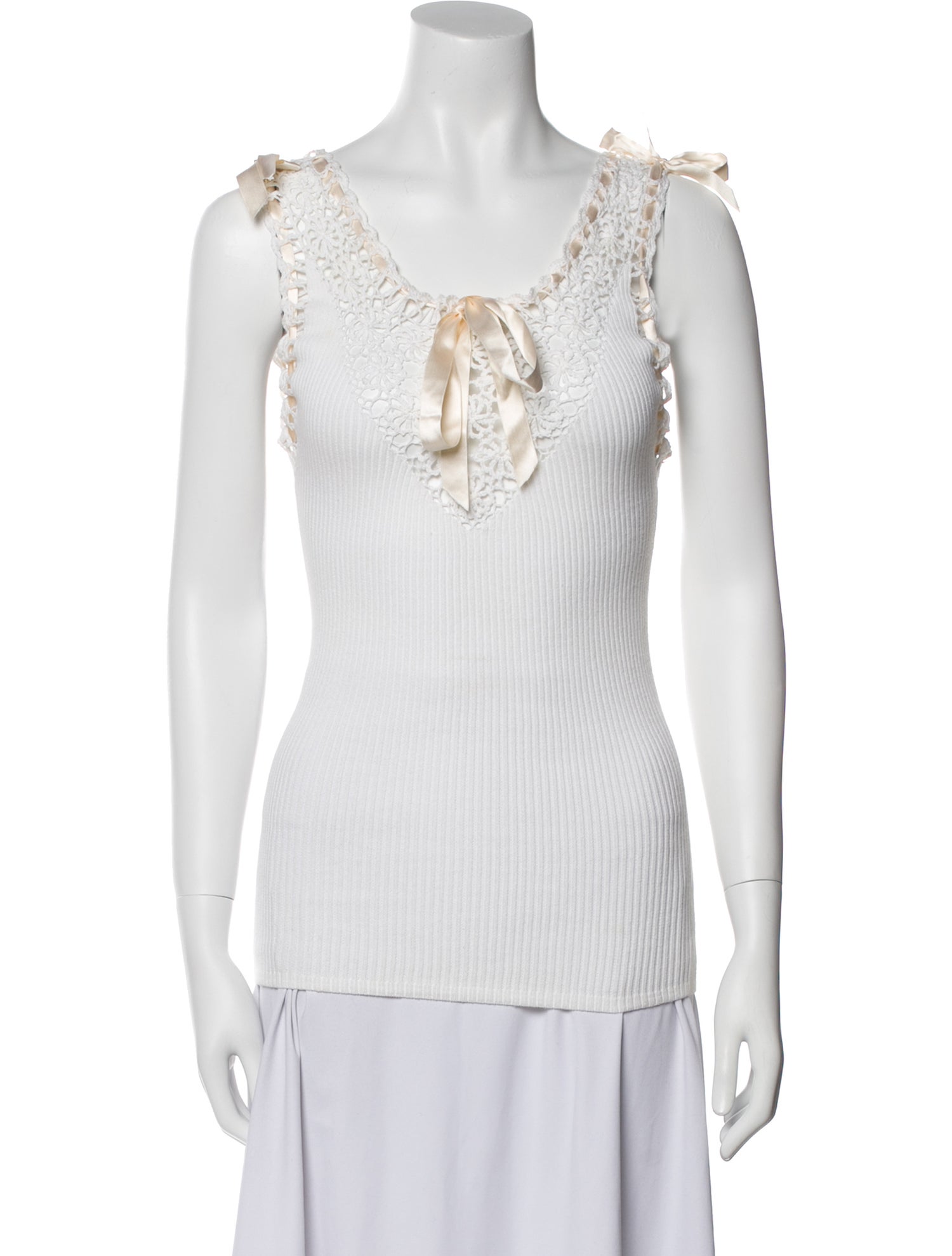 Miguelina Scoop Neck Sleeveless Top