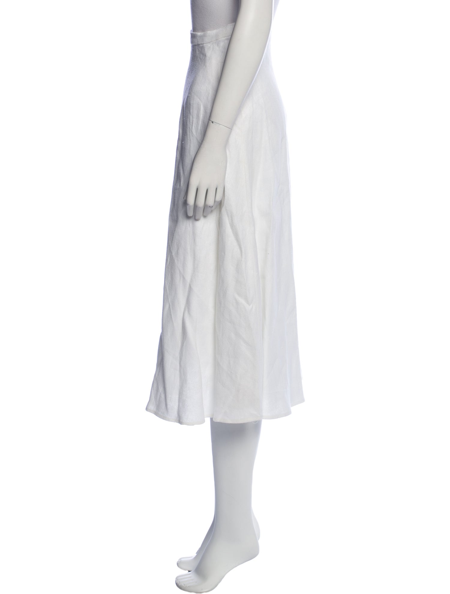 Miguelina Linen Midi Length Skirt