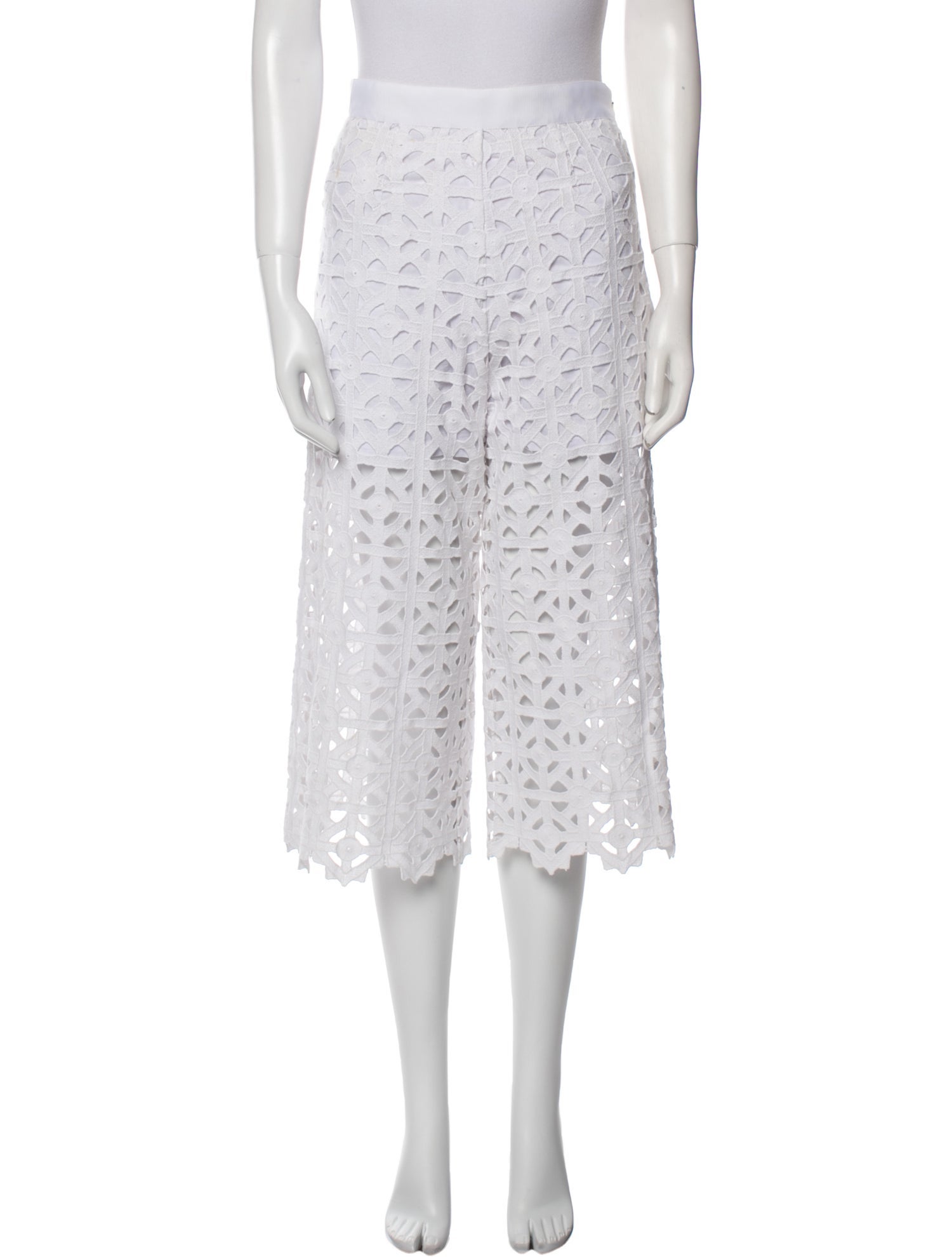 Miguelina Lace Pattern Wide Leg Pants