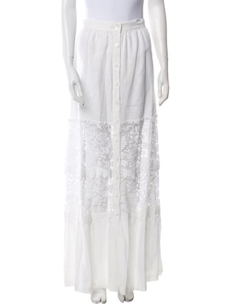 Miguelina Linen Midi Length Skirt