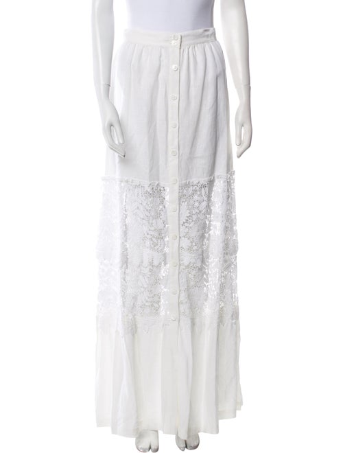 Miguelina Linen Midi Length Skirt