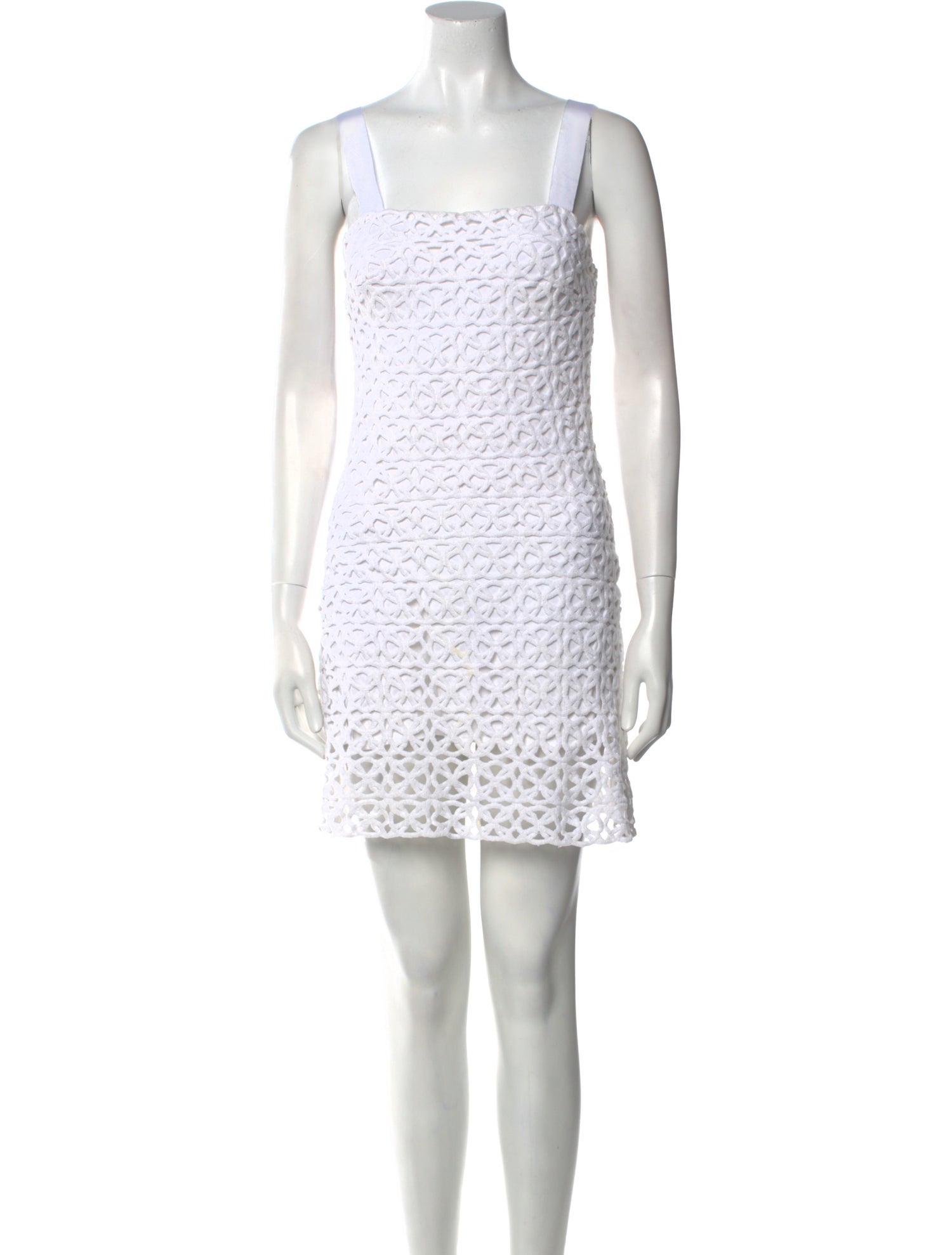 Miguelina Square Neckline Mini Dress