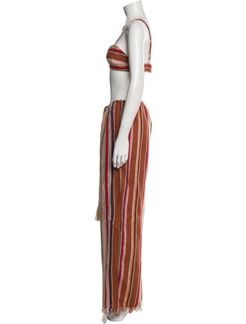 Miguelina Linen Striped Pant Set
