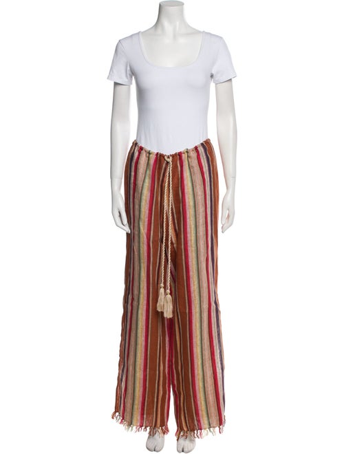 Miguelina Linen Striped Pant Set