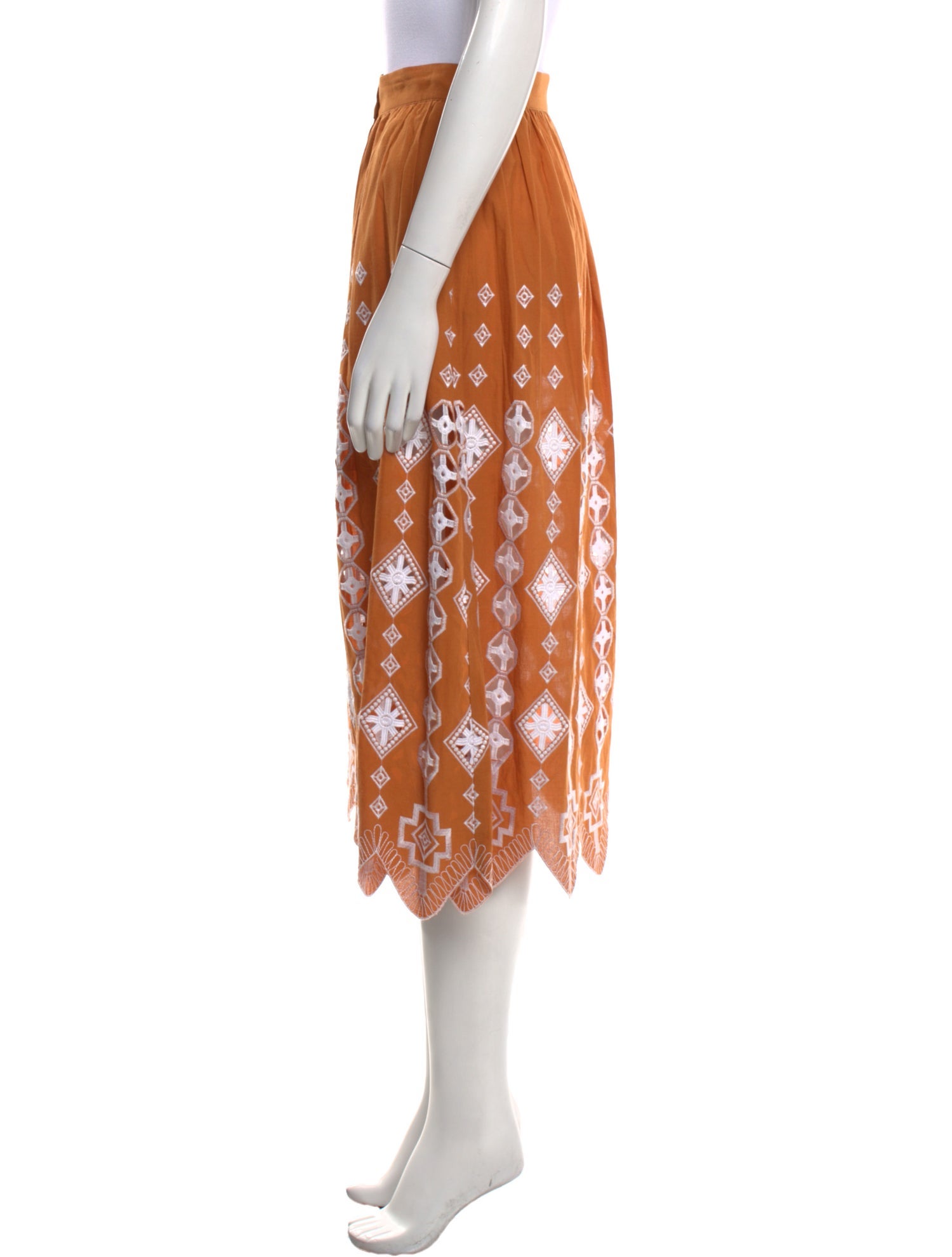 Miguelina Printed Midi Length Skirt