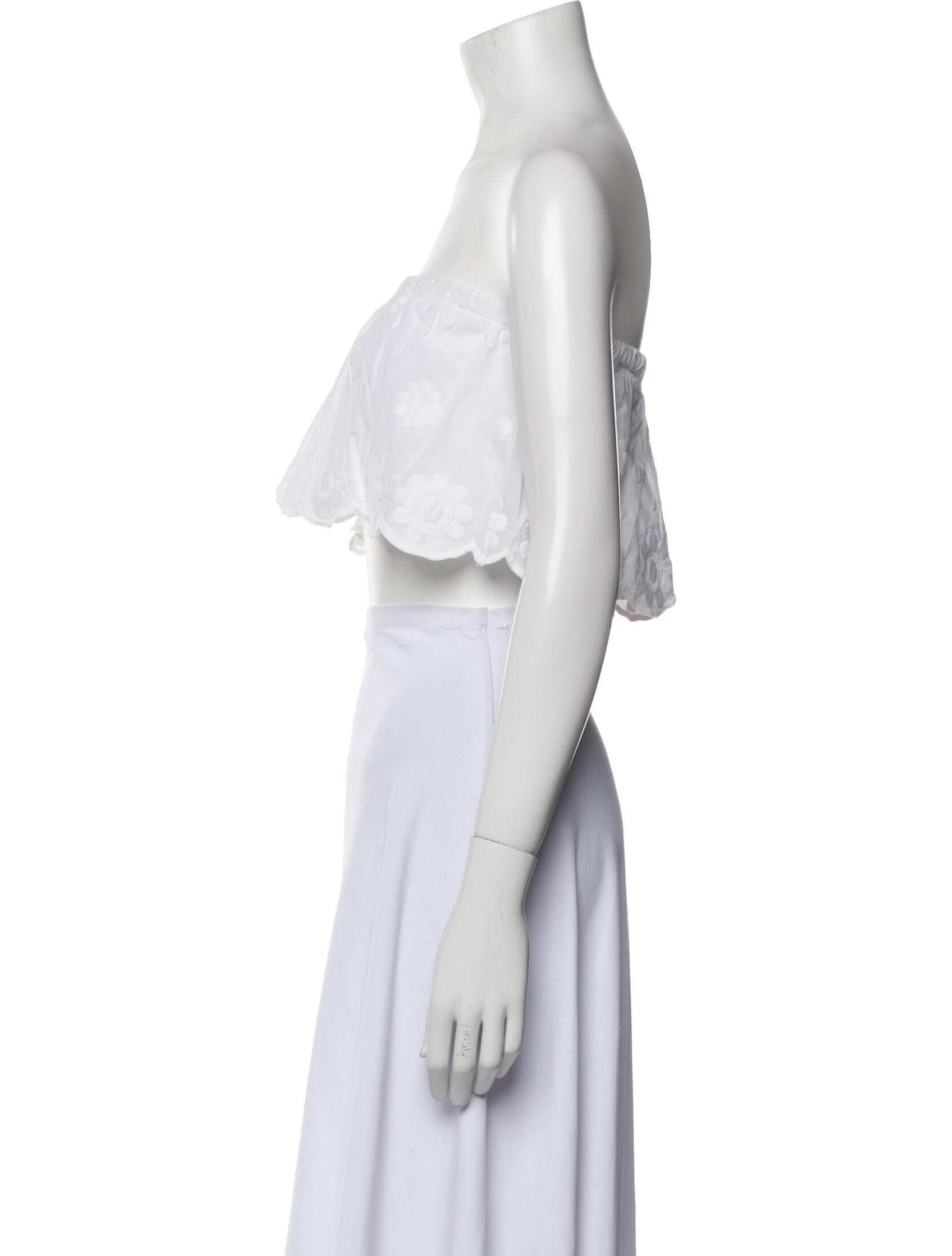 Miguelina Strapless Crop Top