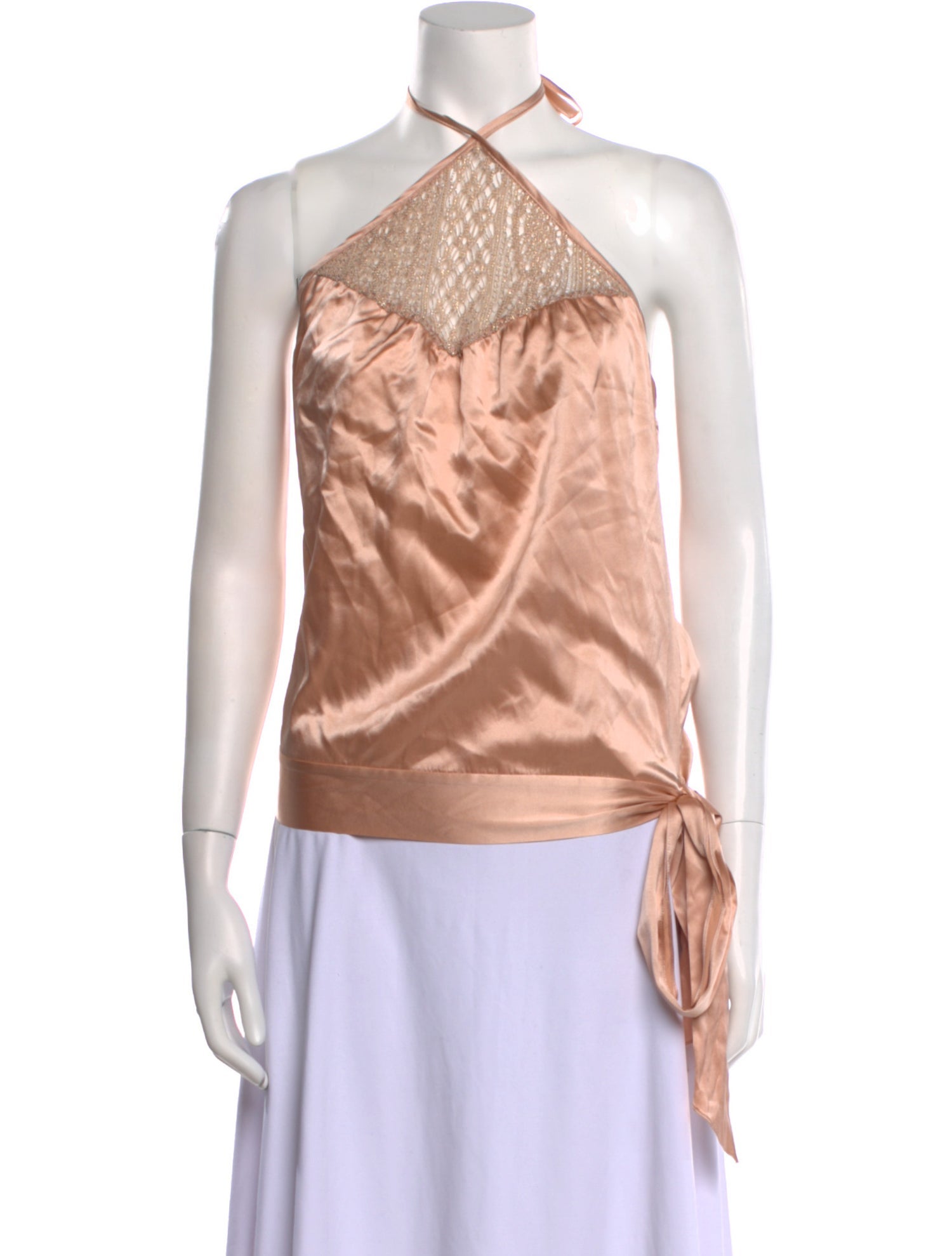 Miguelina Halterneck Sleeveless Top