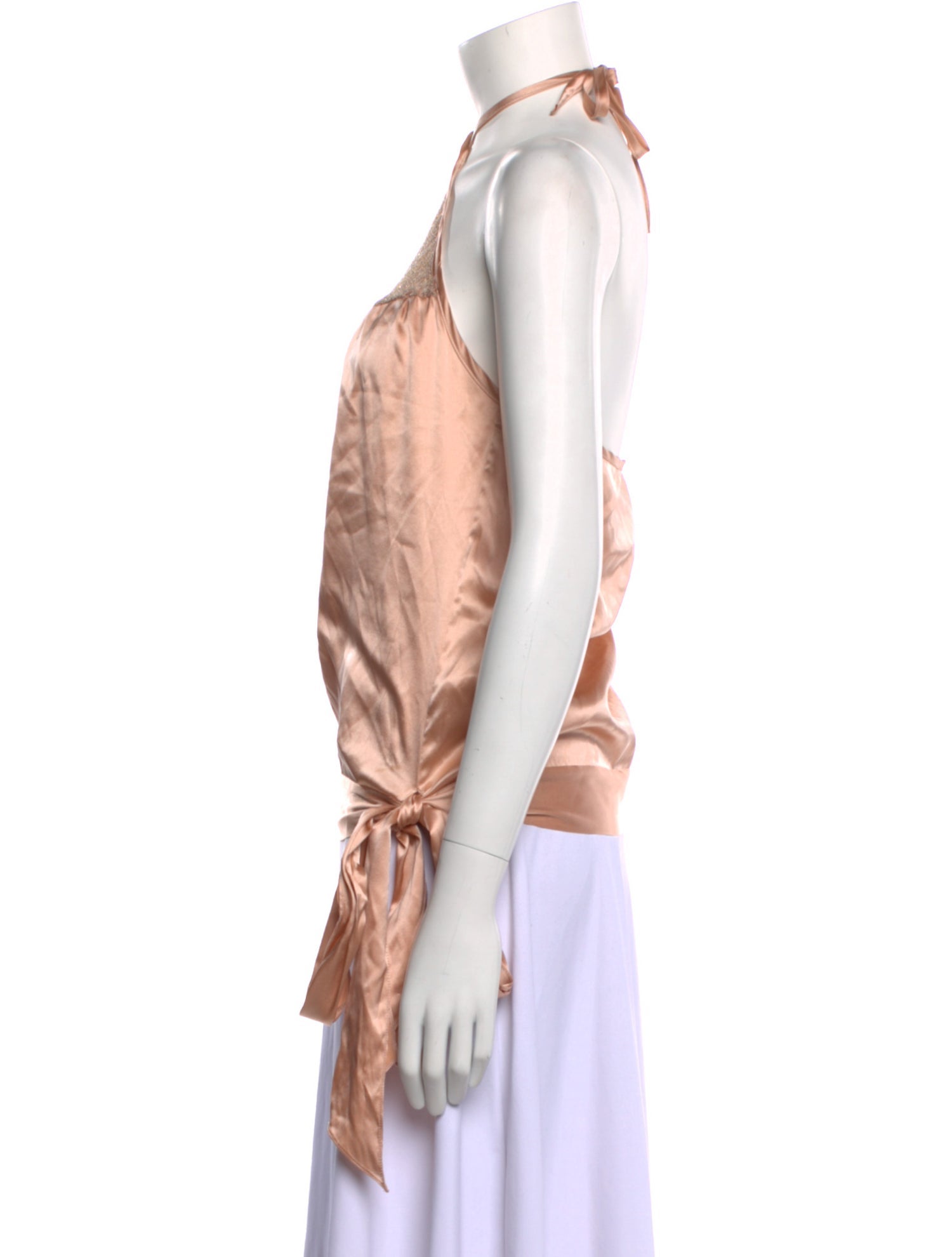 Miguelina Halterneck Sleeveless Top